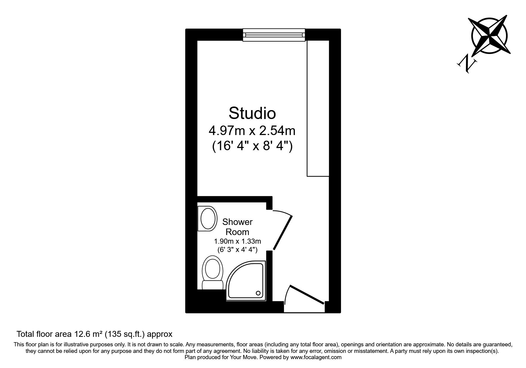 Floorplan of 1 bedroom  Flat to rent, Parham Road, Canterbury, CT1