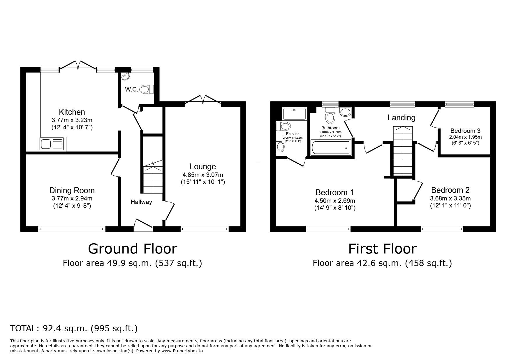 Floorplan of 3 bedroom Mid Terrace House for sale, Dorman Avenue North, Aylesham, Kent, CT3