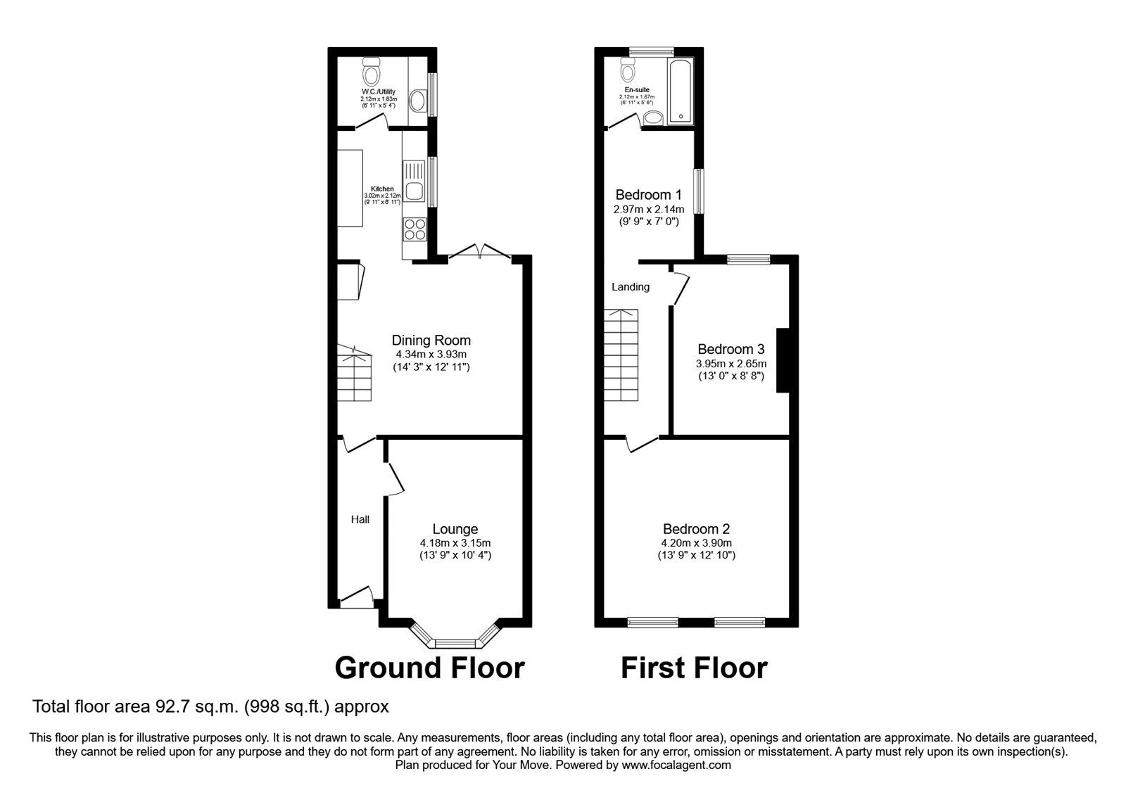 Floorplan of 1 bedroom  Room to rent, York Road, Canterbury, Kent, CT1