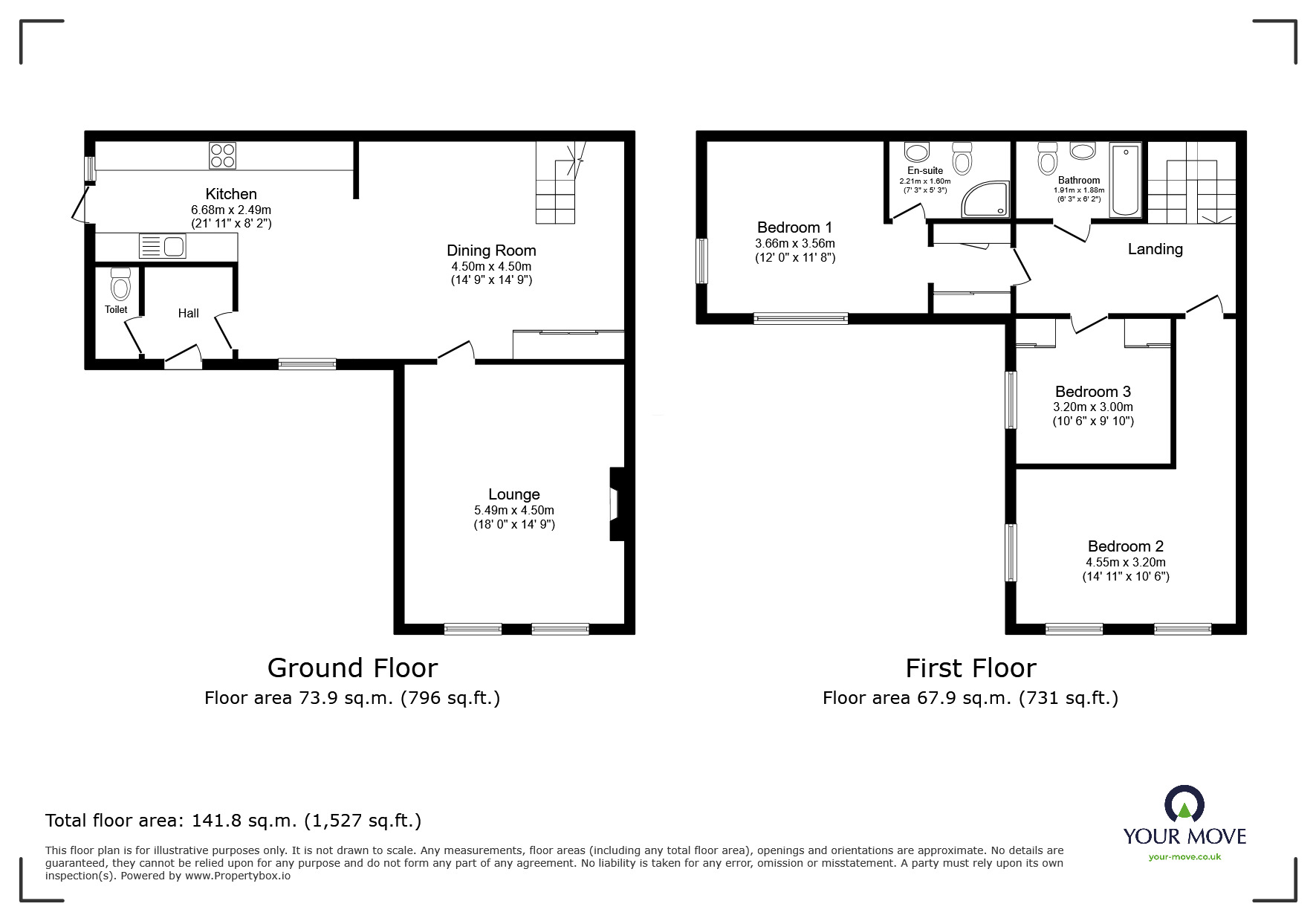 Floorplan of 3 bedroom Mid Terrace House for sale, Hawks Lane, Canterbury, Kent, CT1