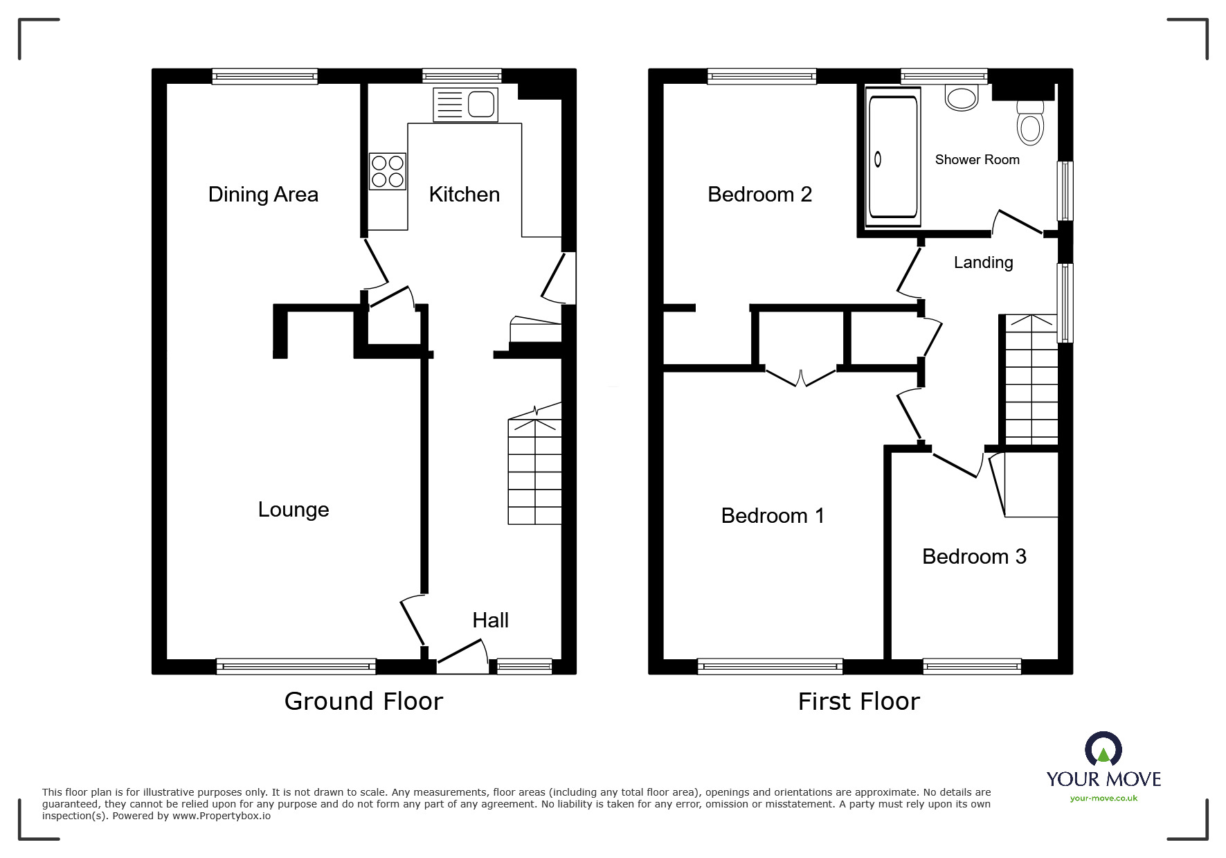 Floorplan of 3 bedroom Semi Detached House for sale, Barn Close, Hoath, Canterbury, CT3