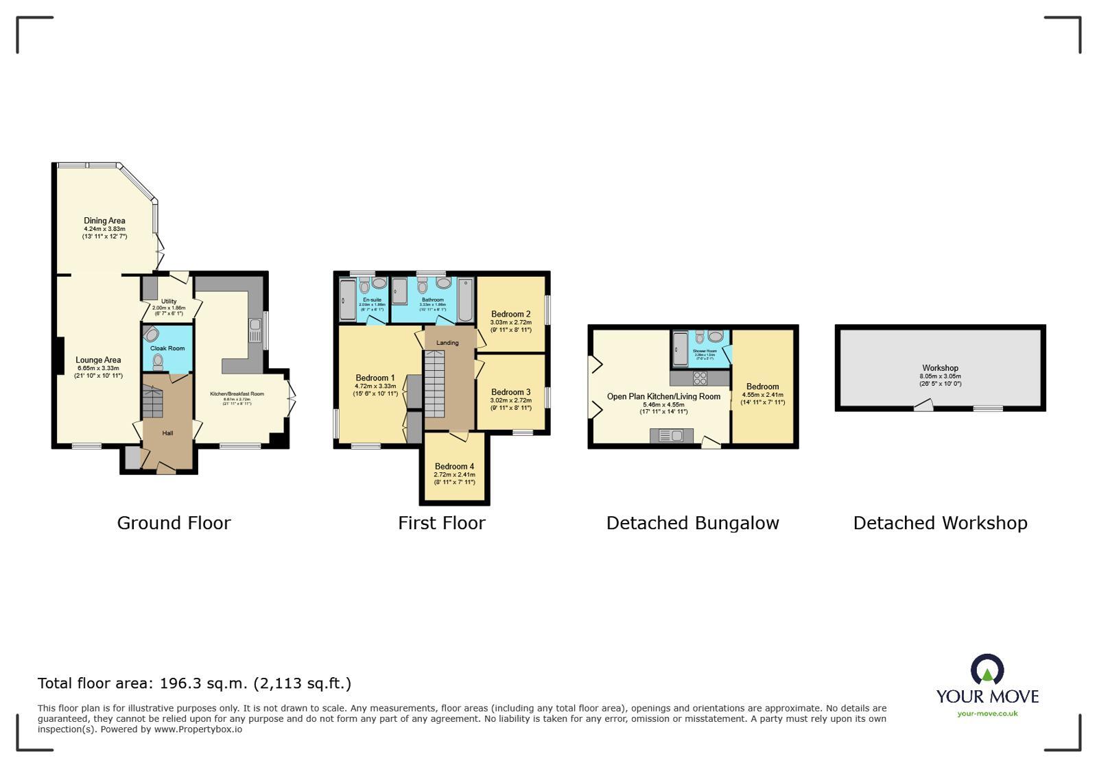 Floorplan of 5 bedroom Detached House to rent, Water Meadows, Fordwich, Kent, CT2