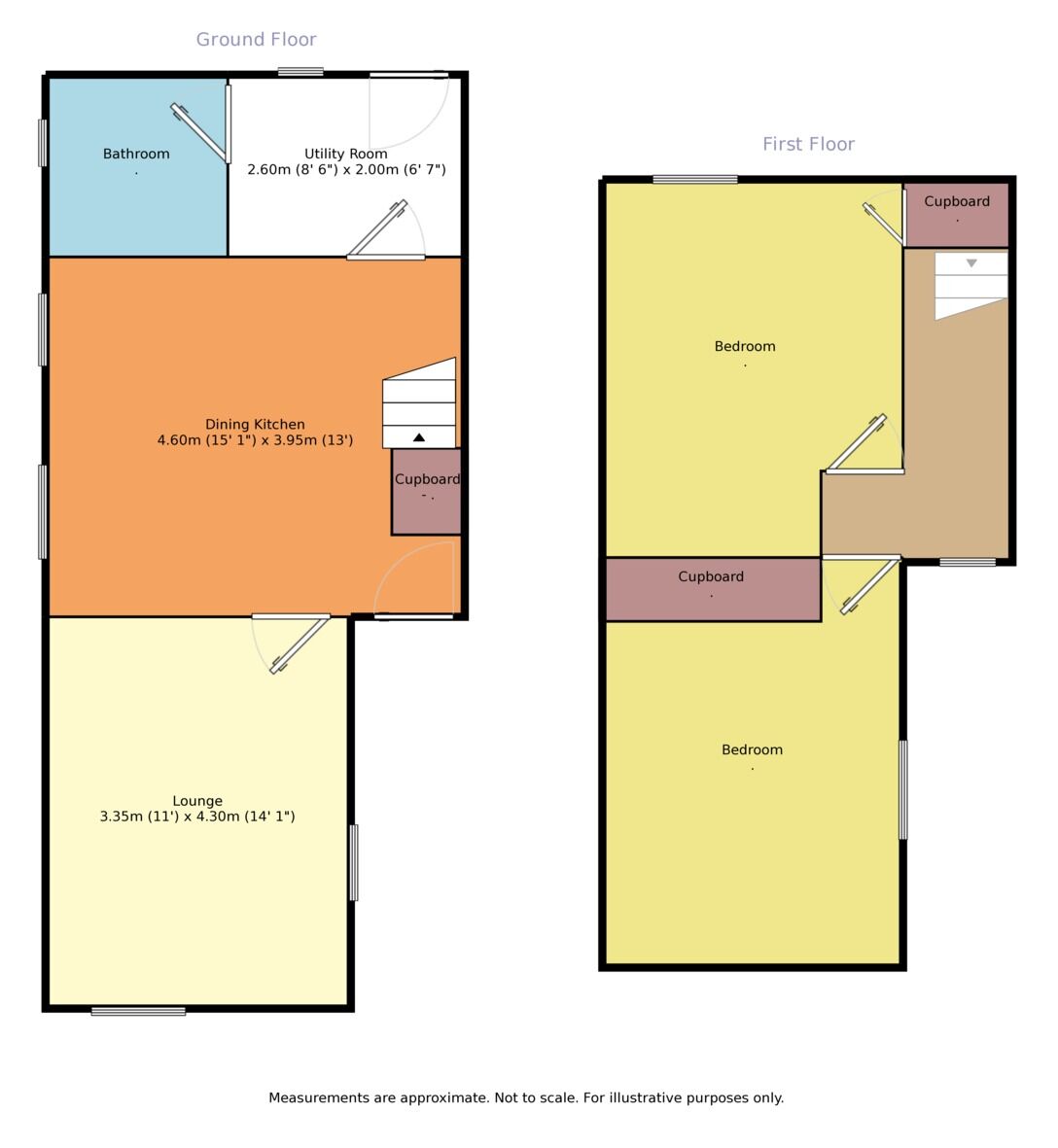 Floorplan of 2 bedroom House to rent, Cavendish Terrace, Carlisle, CA3