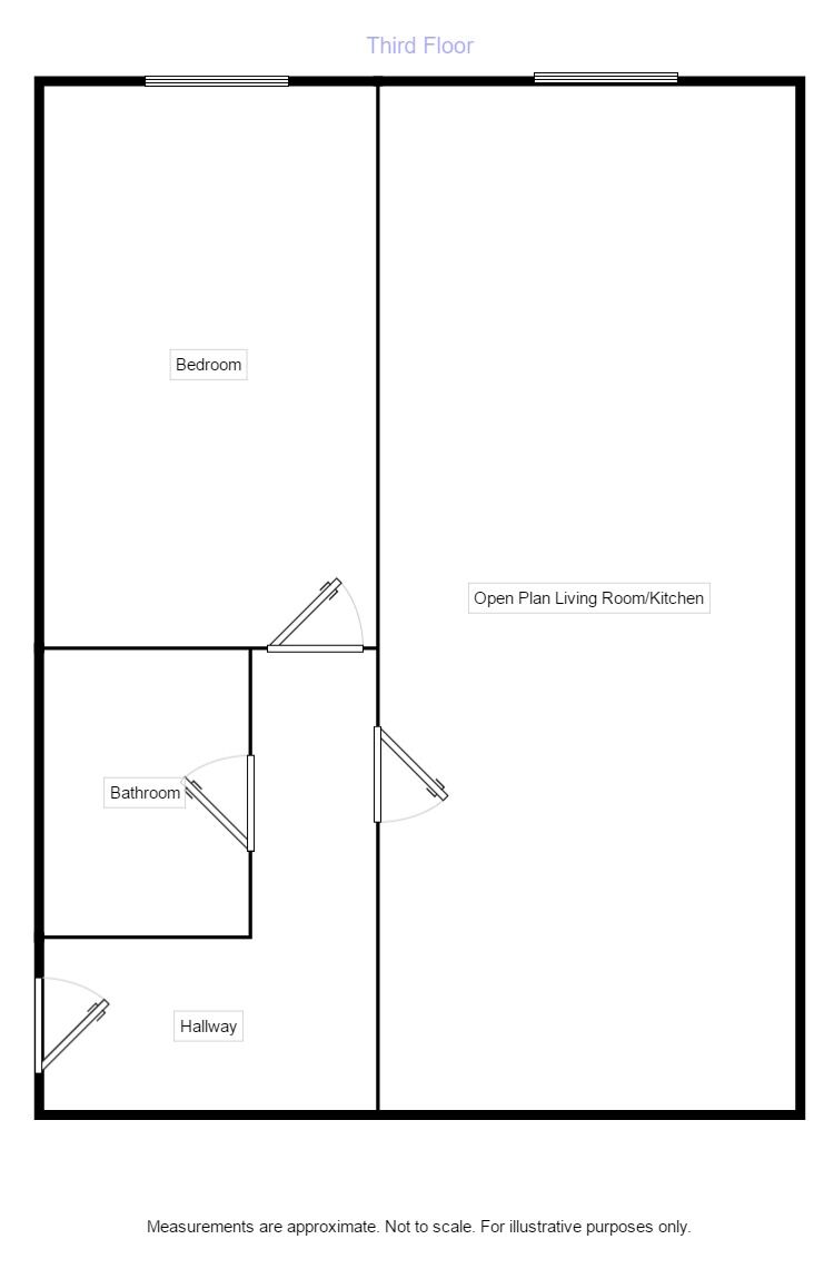Floorplan of 1 bedroom Flat to rent, Higginson Mill Denton Mill Close, Carlisle, CA2
