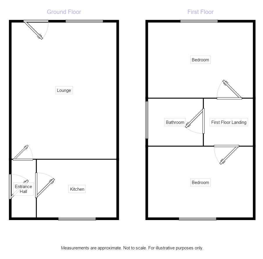 Floorplan of 2 bedroom Semi Detached House to rent, Berkeley Grange, Carlisle, CA2
