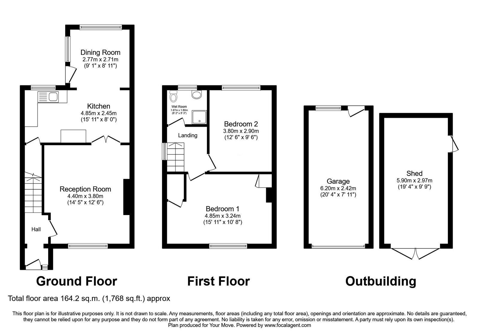 Floorplan of 2 bedroom Semi Detached House for sale, Woodend Drive, Carlisle, Cumbria, CA2