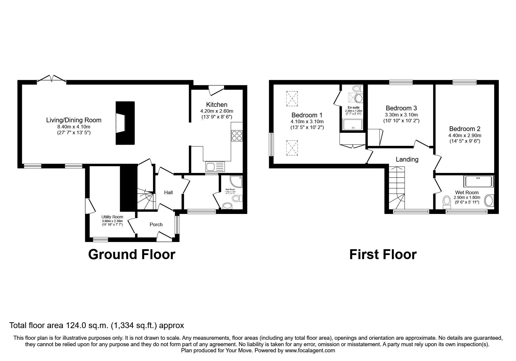 Floorplan of 3 bedroom Semi Detached House to rent, Talkin, Brampton, Cumbria, CA8