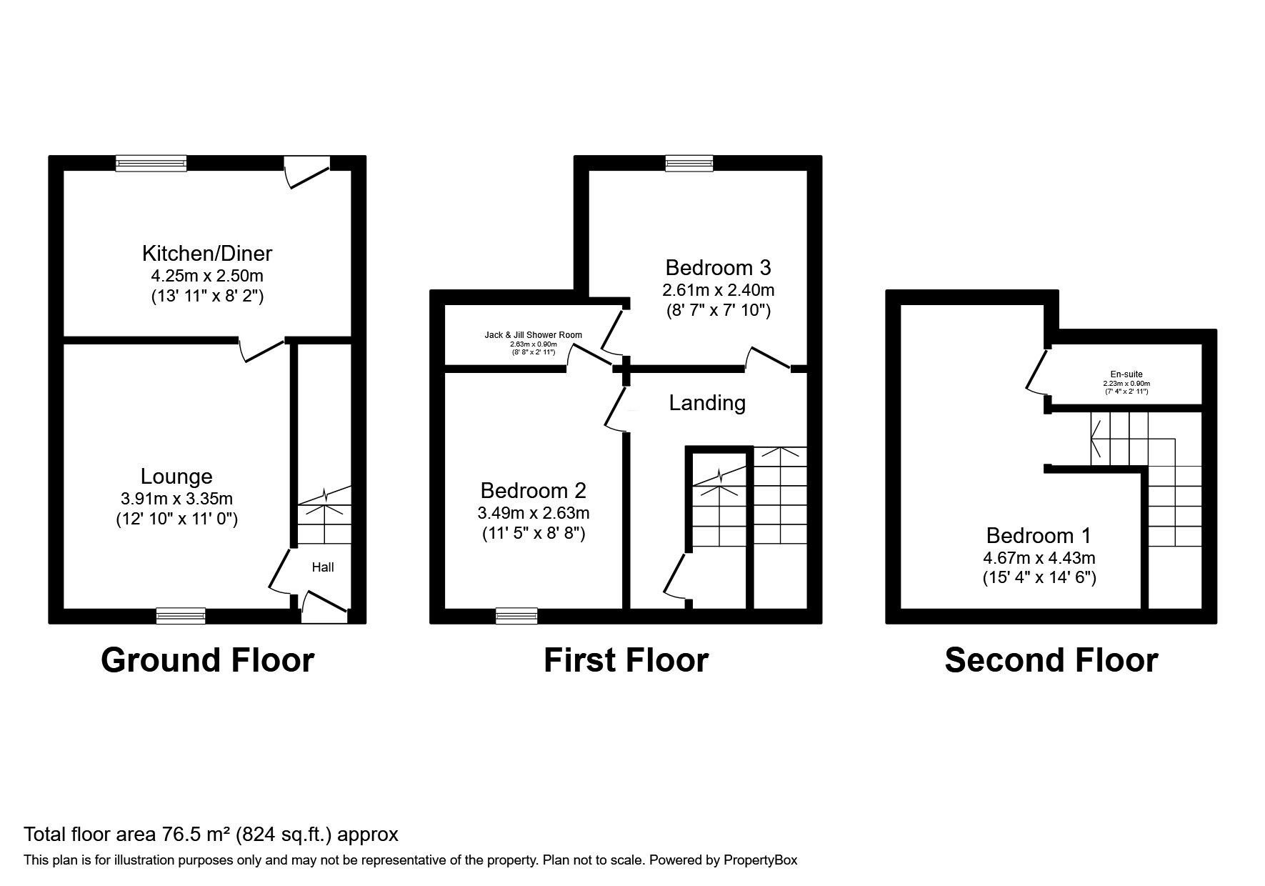 Floorplan of 3 bedroom End Terrace Property to rent, Nenthead Road, Alston, CA9
