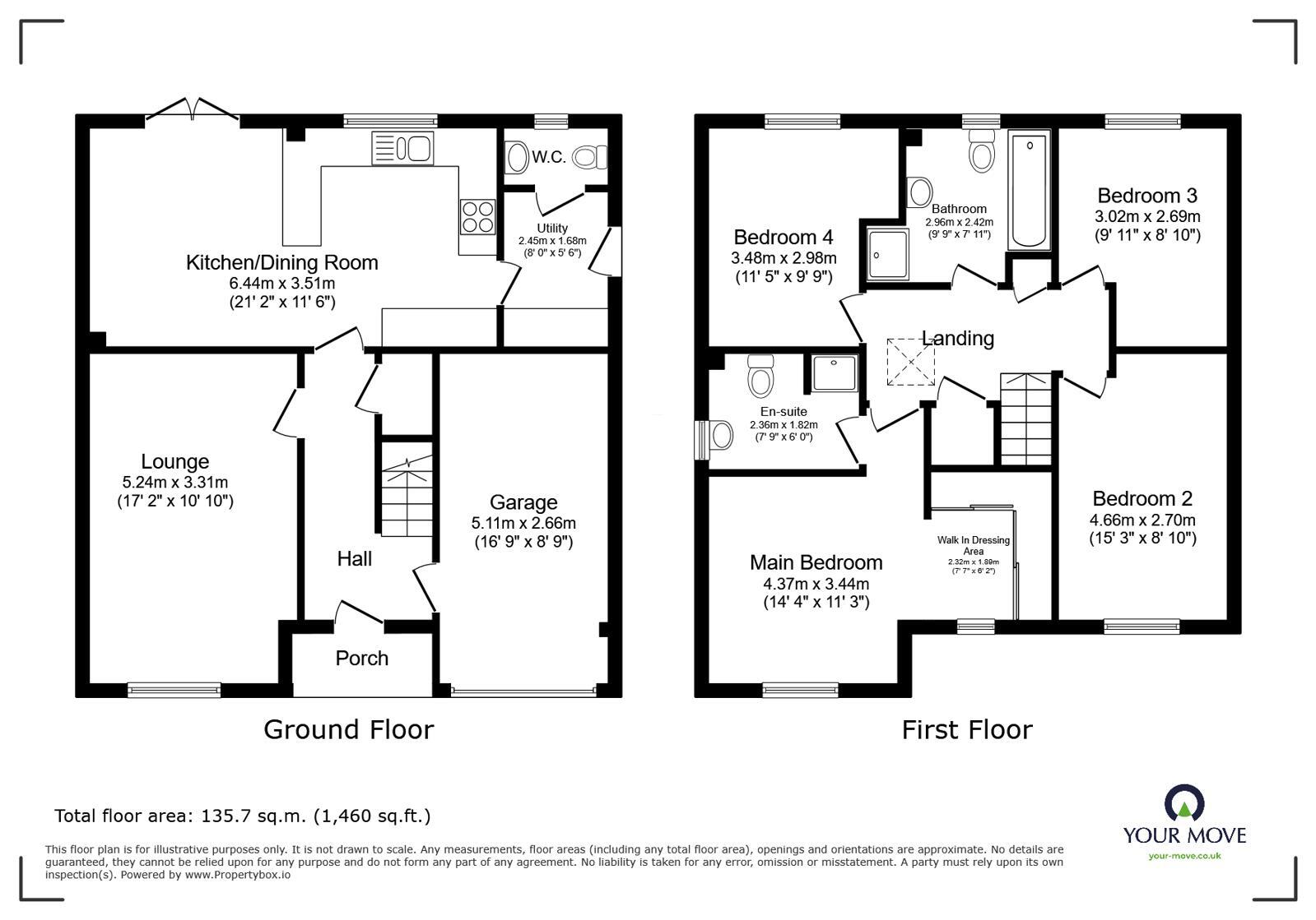 Floorplan of 4 bedroom Detached House to rent, Gillian Well Close, Calthwaite, Penrith, CA11