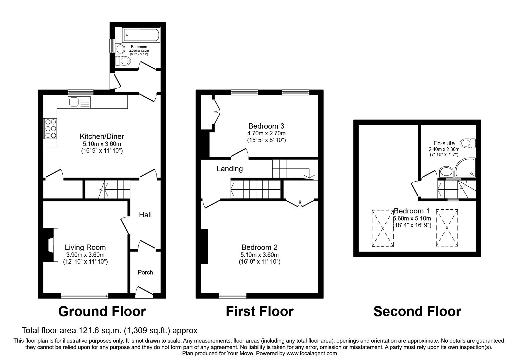 Floorplan of 1 bedroom Room to rent, Ashley Street, Carlisle, CA2