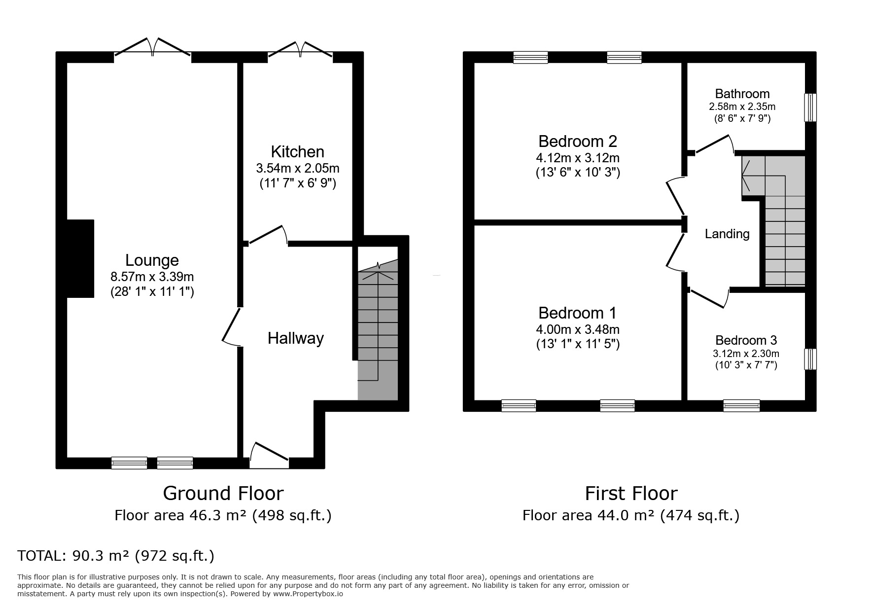 Floorplan of 3 bedroom Semi Detached House to rent, London Road, Carlisle, CA1