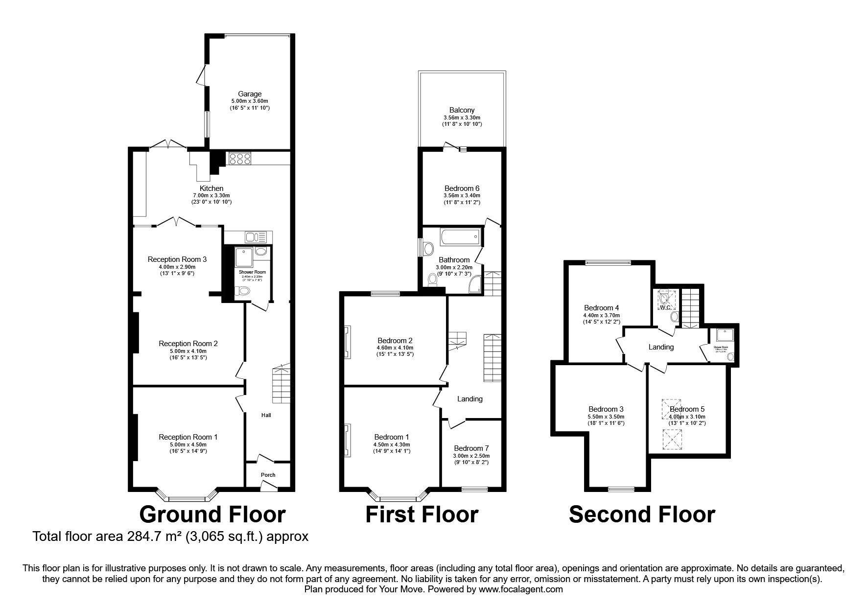 Floorplan of 7 bedroom  House for sale, Warwick Road, Carlisle, Cumbria, CA1
