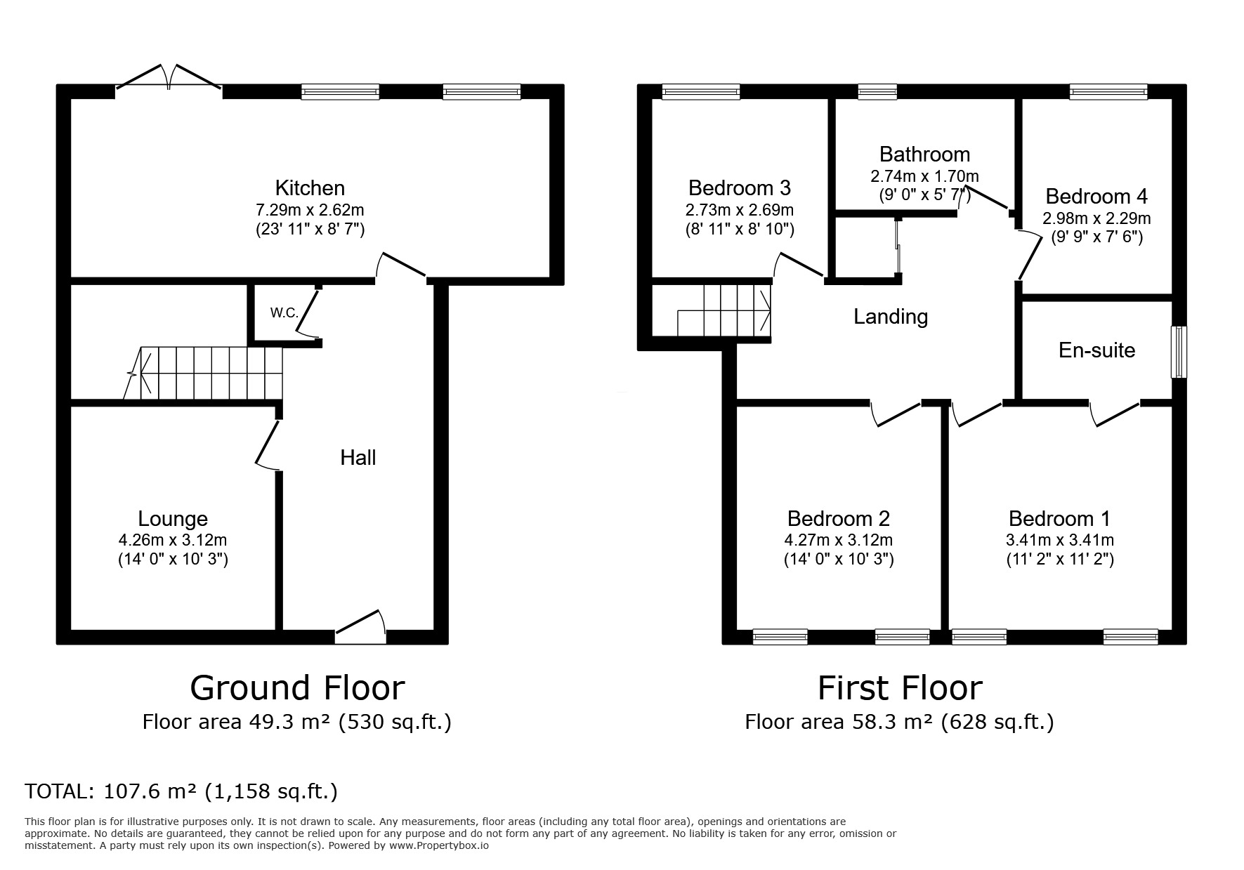 Floorplan of 4 bedroom Detached House to rent, Bleaberry Way, Carlisle, Cumbria, CA2