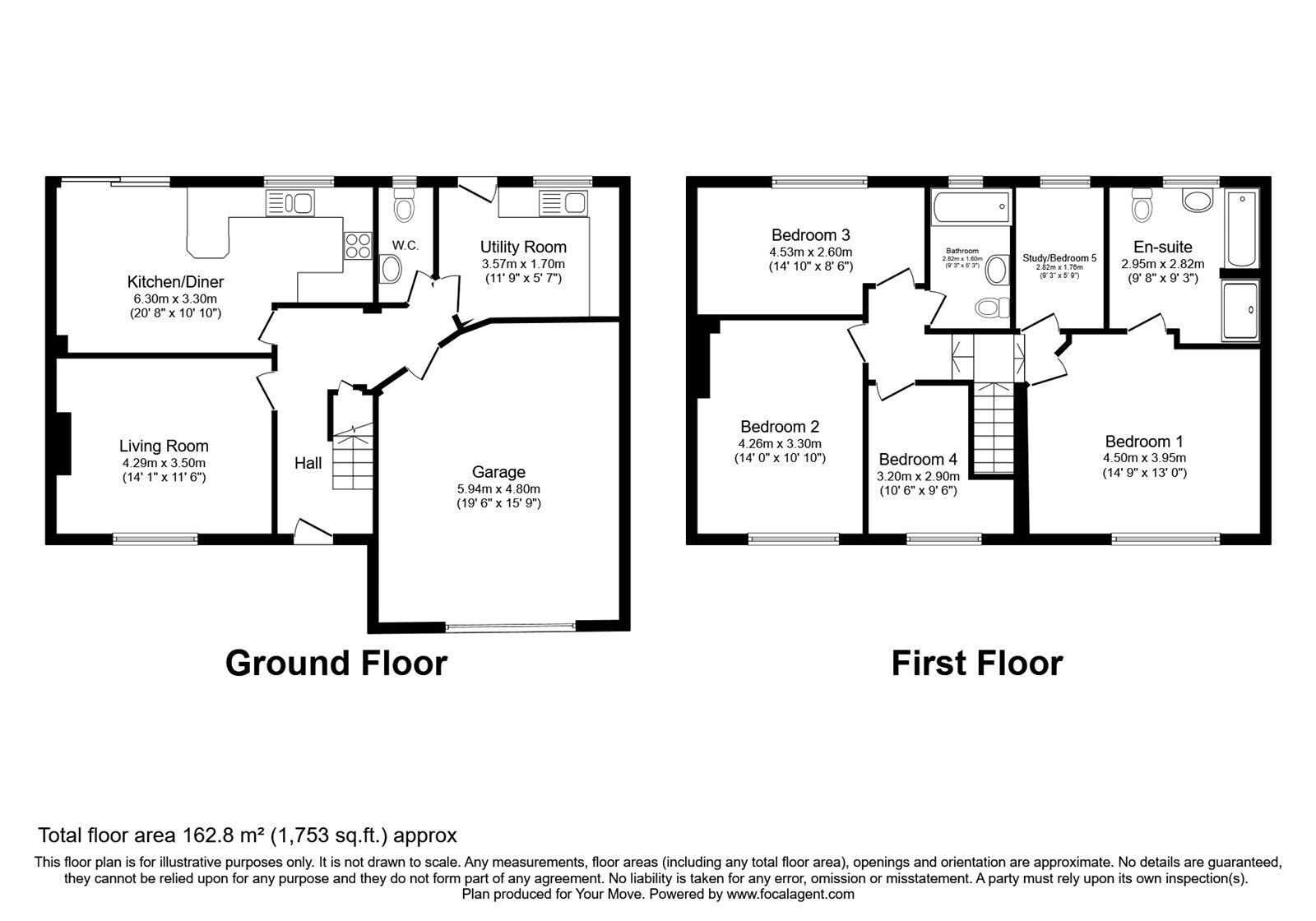 Floorplan of 4 bedroom Semi Detached House for sale, Berrymoor Road, Brampton, Cumbria, CA8
