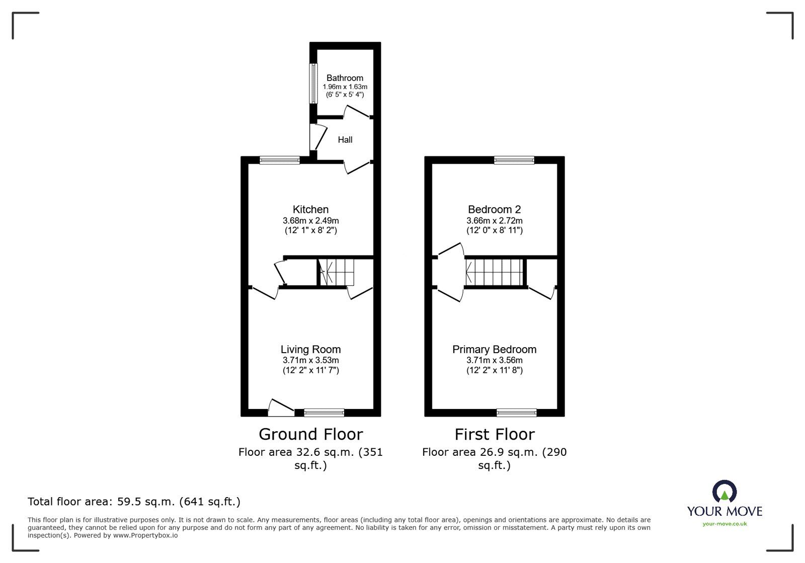 Floorplan of 2 bedroom Mid Terrace House for sale, Crummock Street, Carlisle, CA2