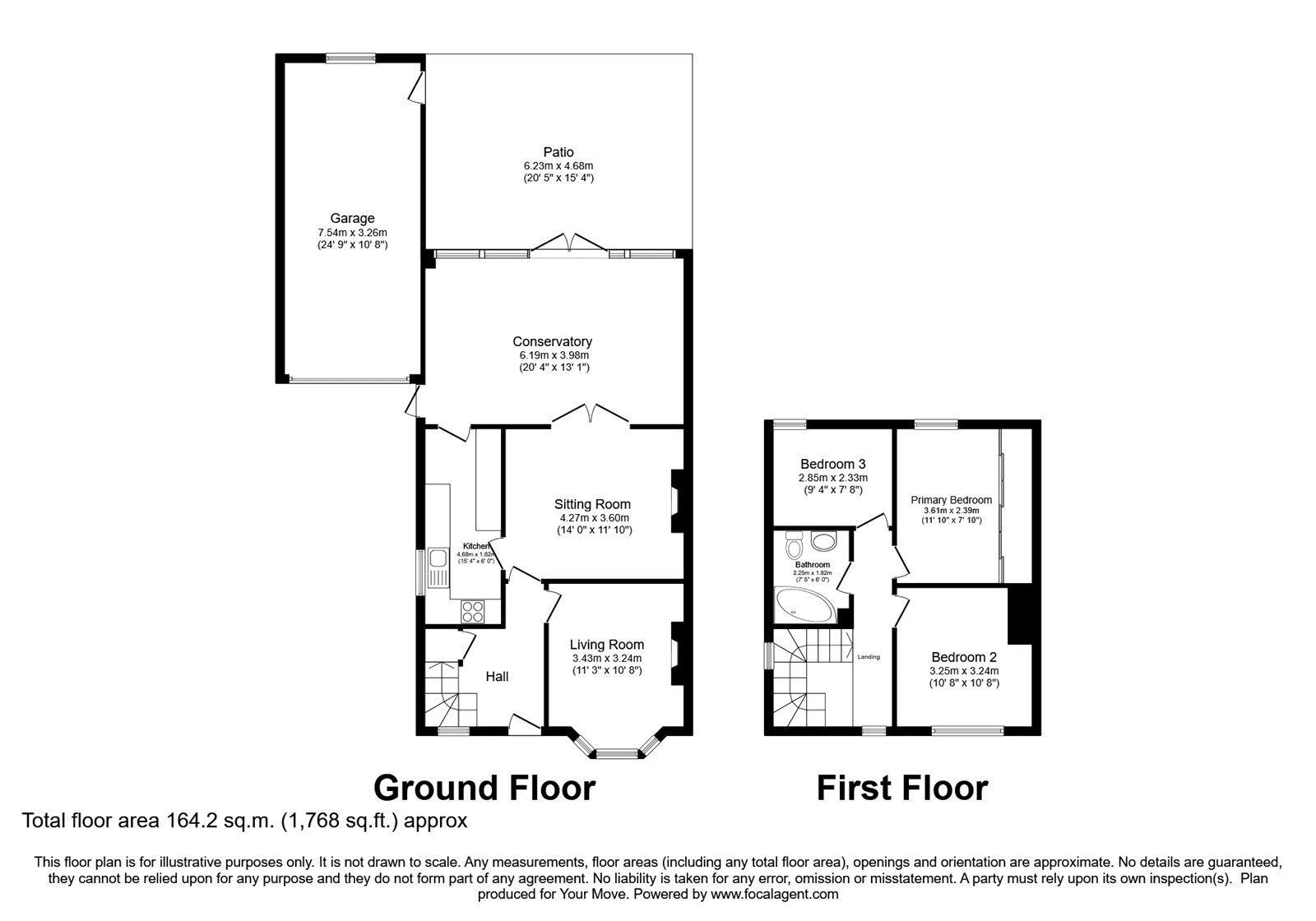 Floorplan of 3 bedroom Semi Detached House for sale, Kingstown Road, Carlisle, Cumbria, CA3