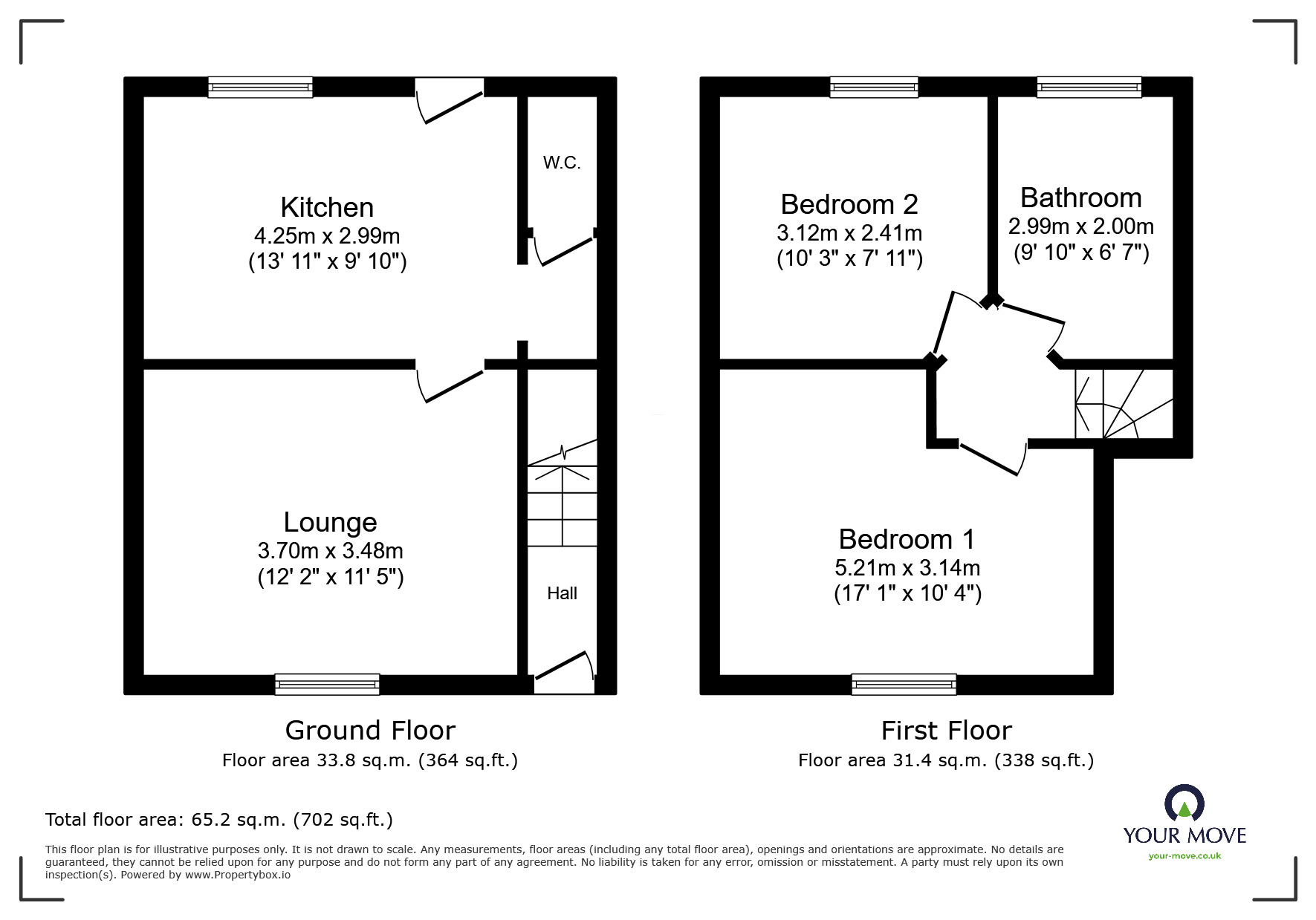 Floorplan of 2 bedroom Semi Detached House to rent, Shady Grove Road, Carlisle, Cumbria, CA2