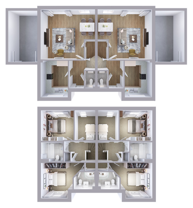 Floorplan of 3 bedroom Semi Detached House for sale, Derwent Rise, Seaton, Cumbria, CA14