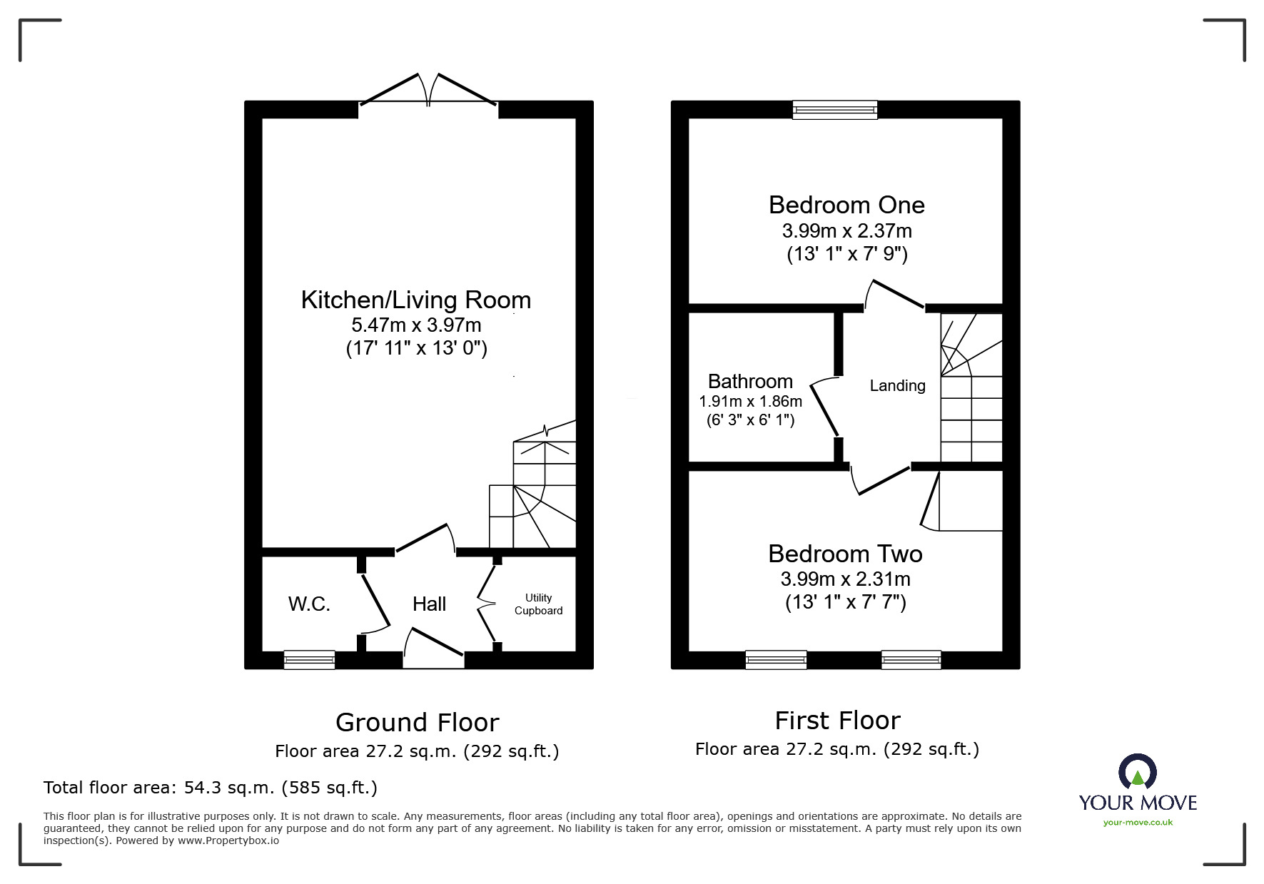 Floorplan of 2 bedroom Semi Detached House for sale, Swann Lane, Carlisle, Cumbria, CA1