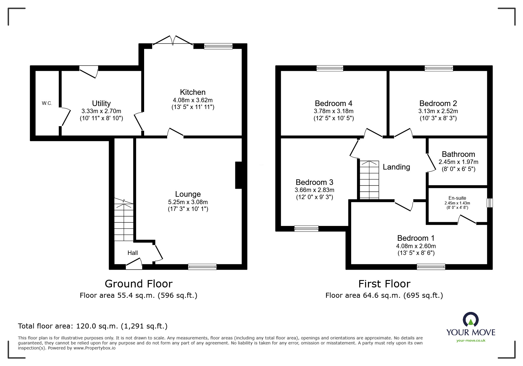 Floorplan of 4 bedroom Detached House to rent, Godwine Close, Carlisle, Cumbria, CA3