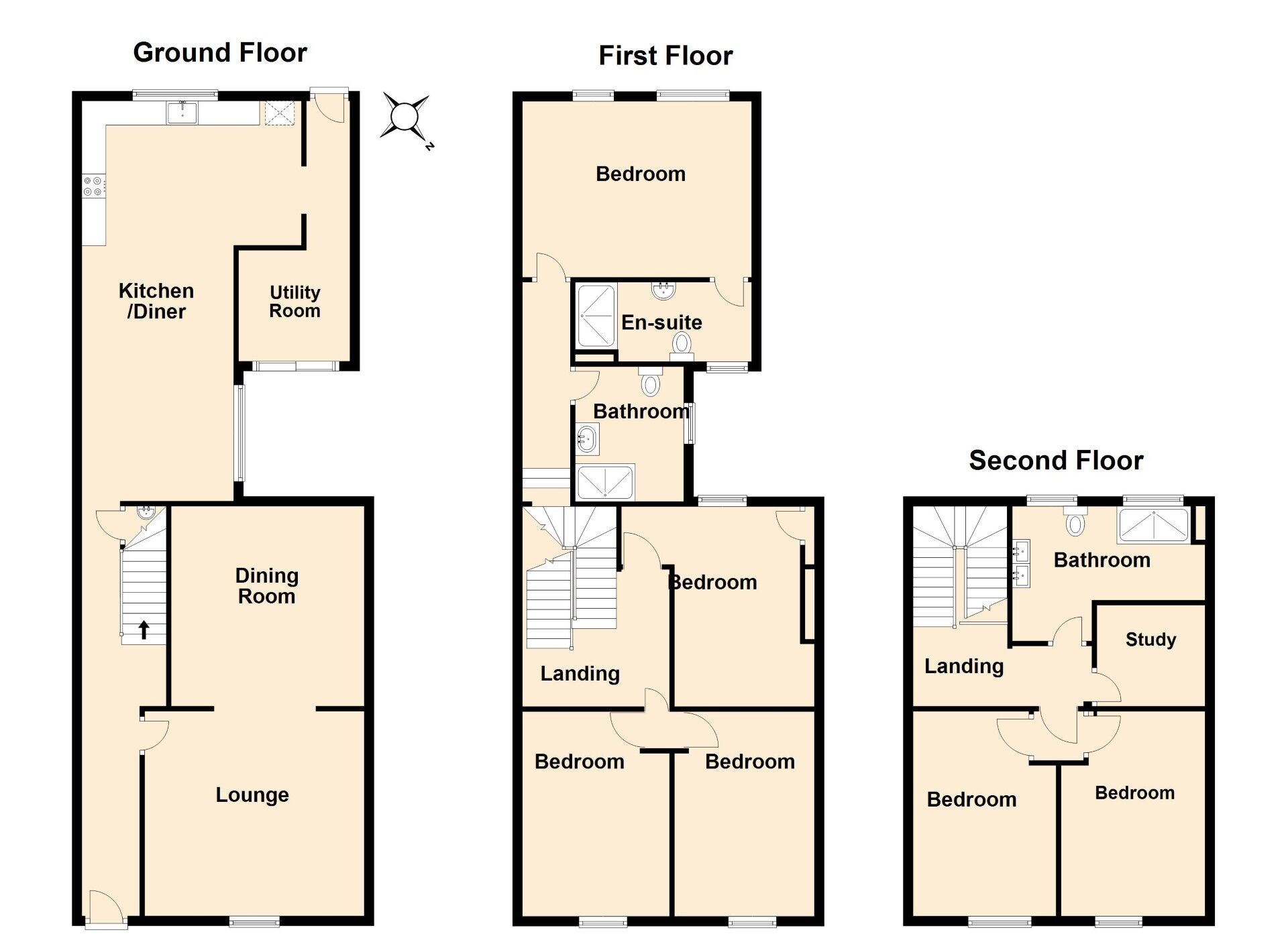Floorplan of 1 bedroom  Room to rent, London Road, Carlisle, Cumbria, CA1