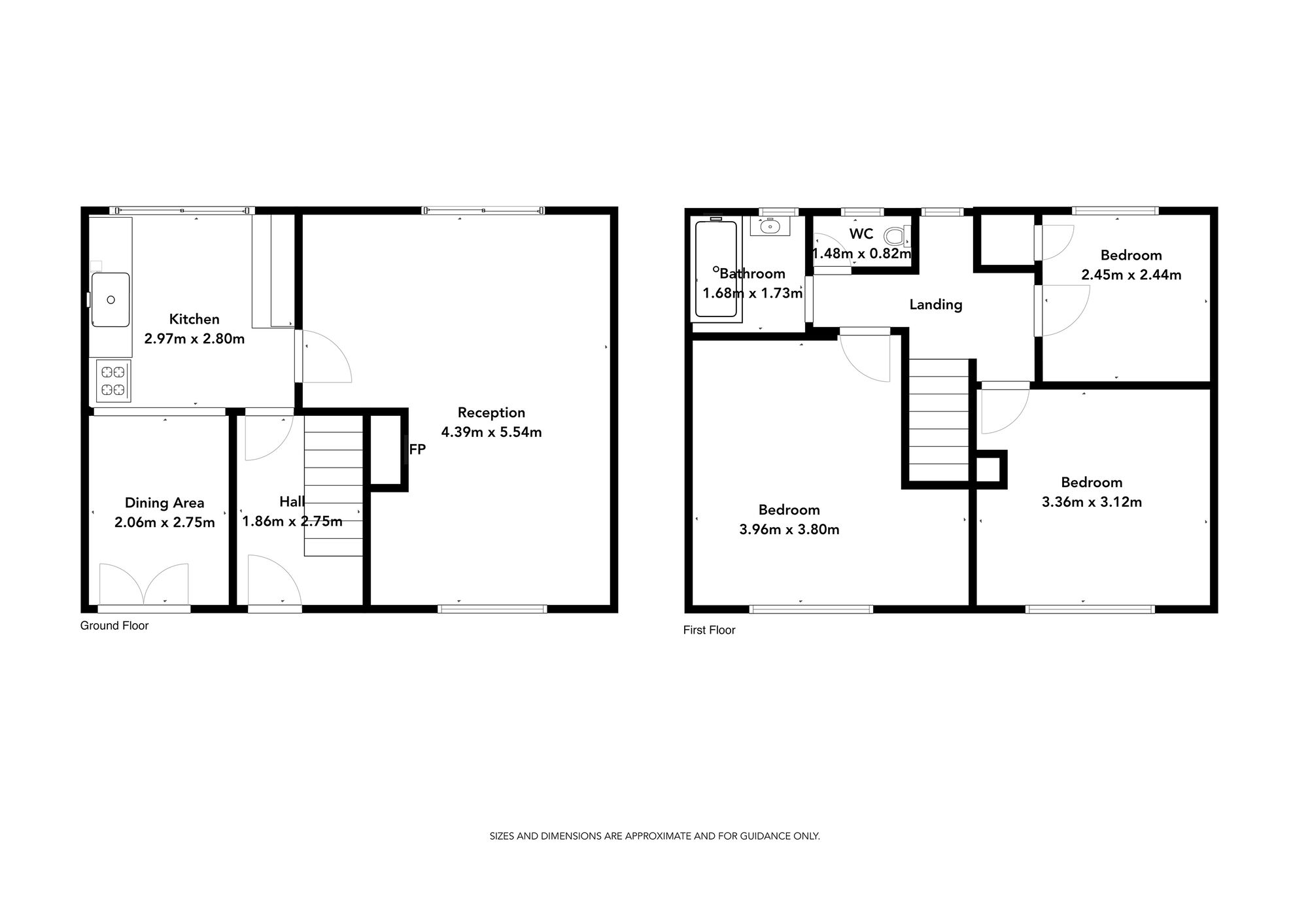 Floorplan of 3 bedroom End Terrace House for sale, Pennine Way, Carlisle, Cumbria, CA1