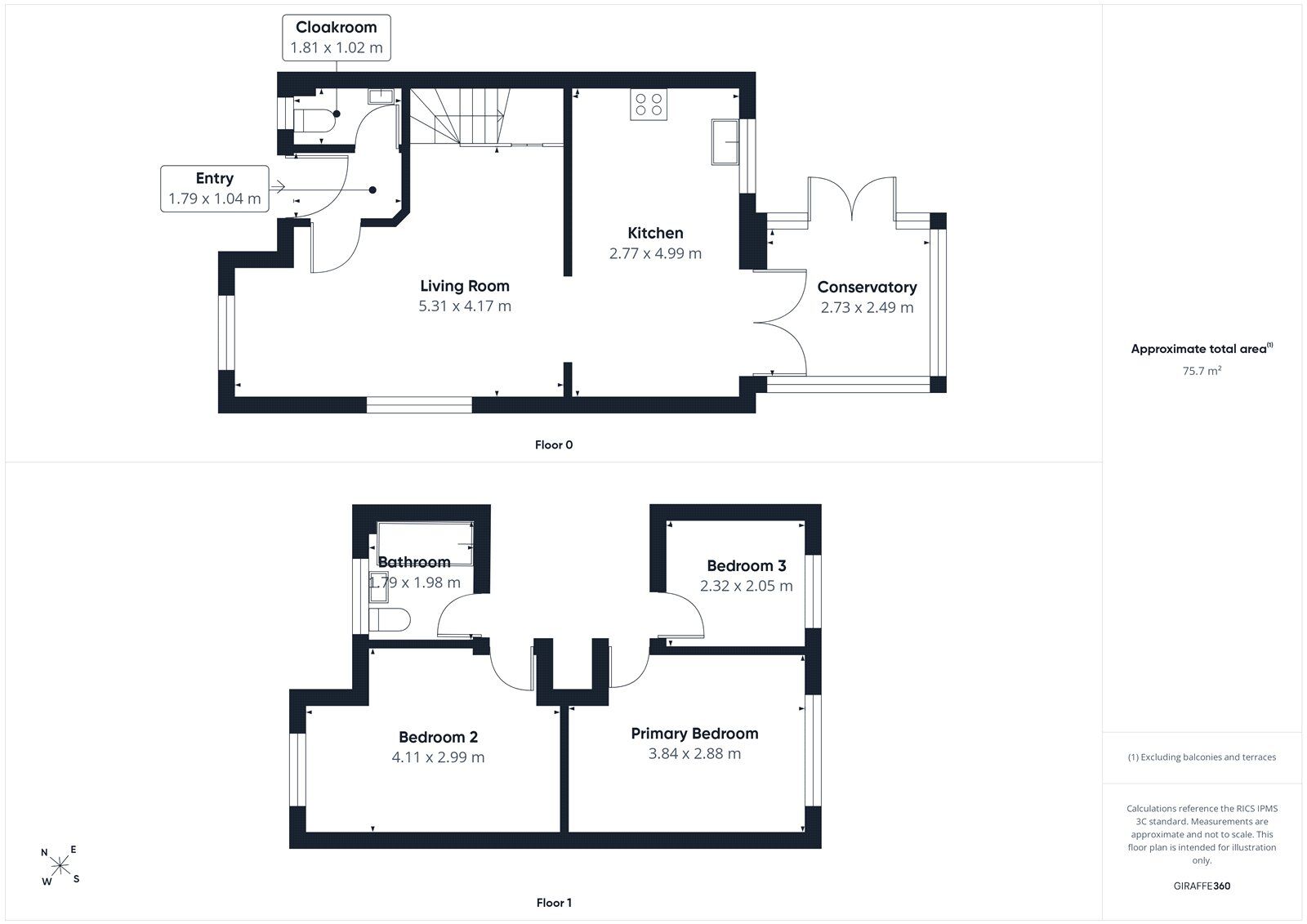 Floorplan of 3 bedroom Semi Detached House for sale, Alexandra Drive, Cumbria, CA1