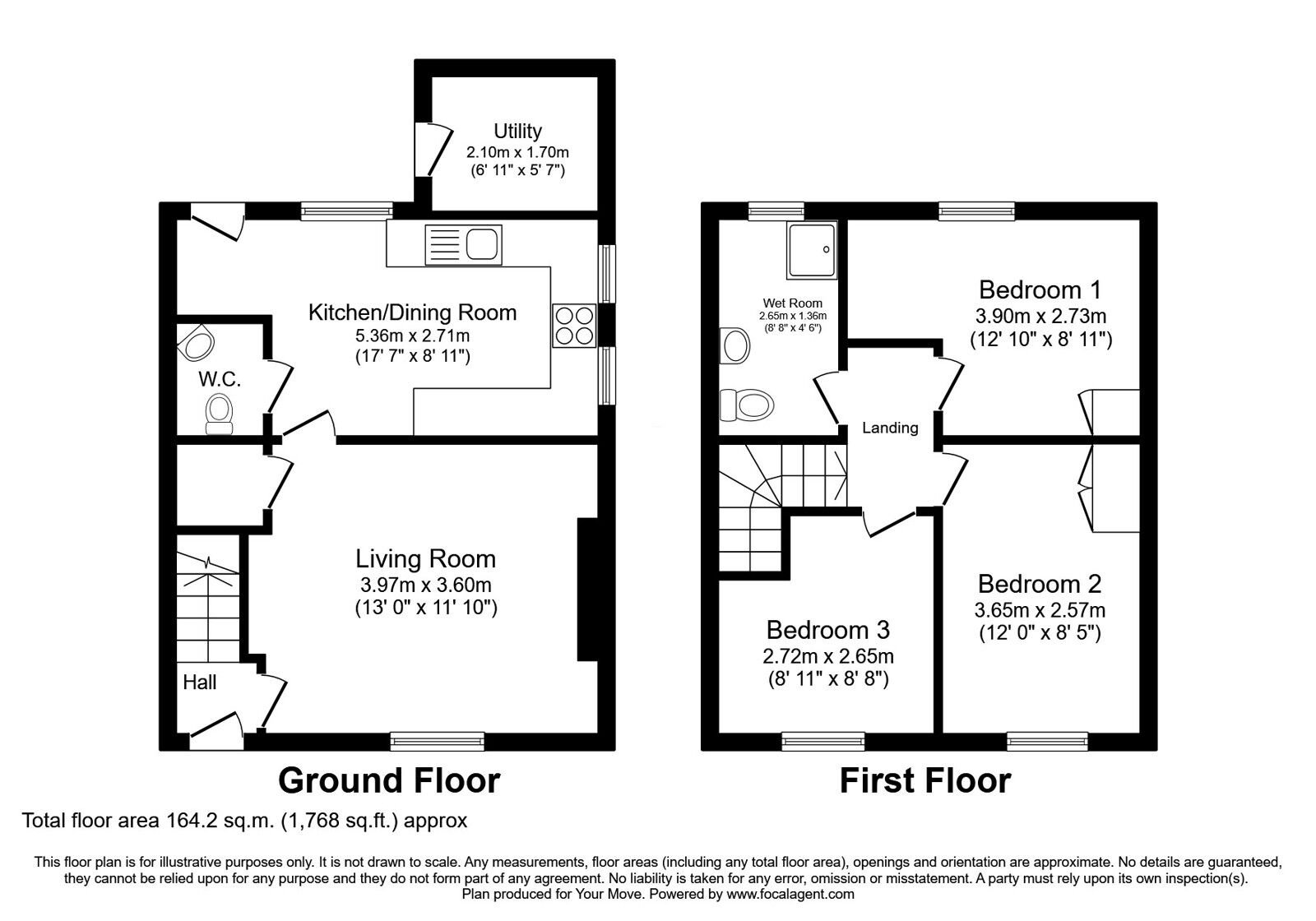 Floorplan of 3 bedroom Semi Detached House for sale, Stanhope Road, Carlisle, Cumbria, CA2