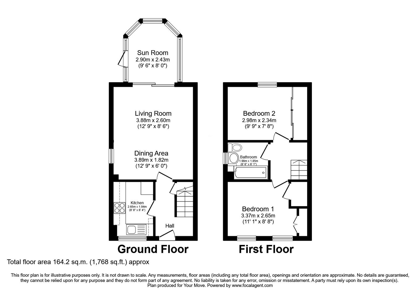 Floorplan of 2 bedroom End Terrace House for sale, Shankly Road, Carlisle, Cumbria, CA2