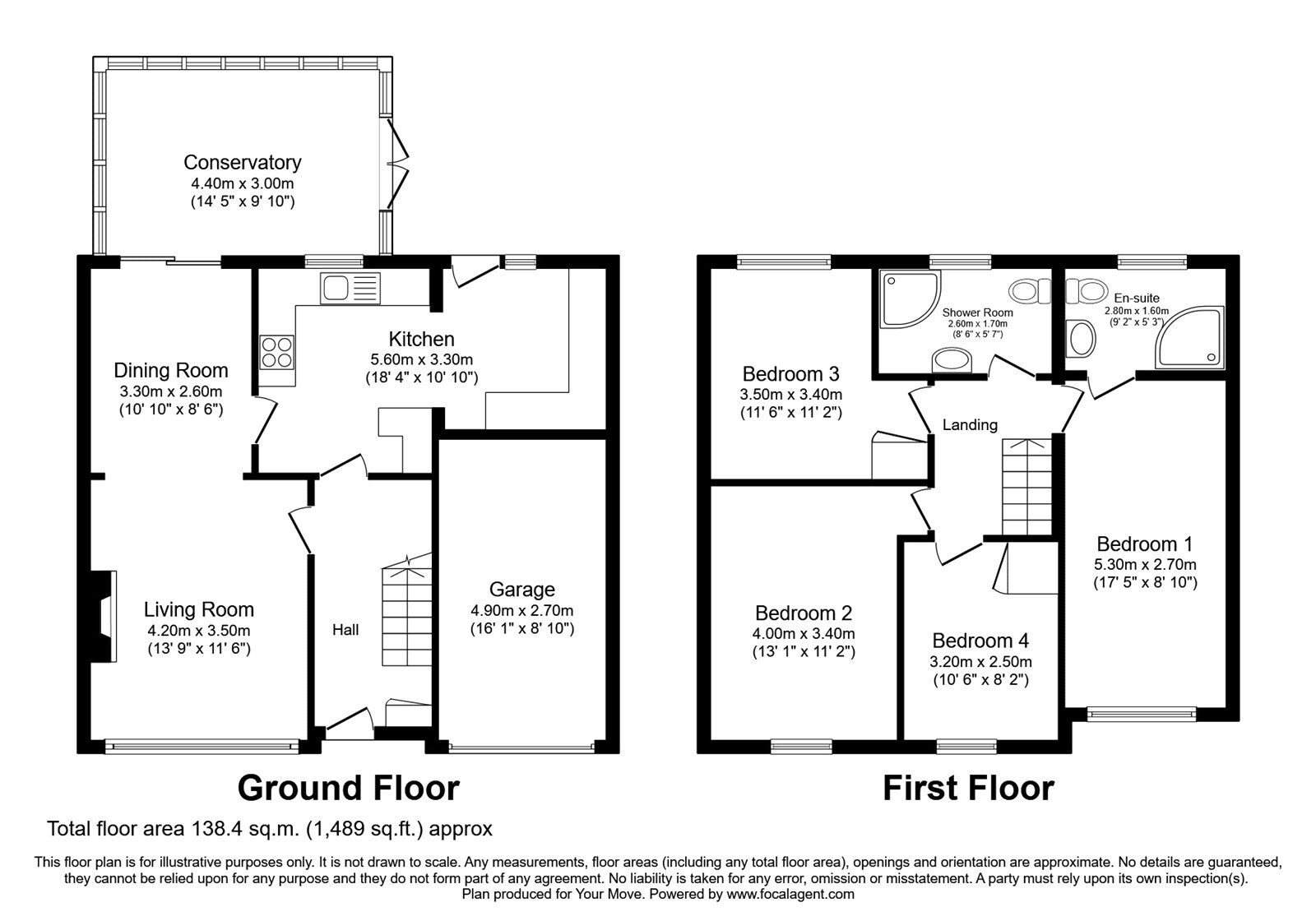 Floorplan of 4 bedroom Semi Detached House for sale, Chesterholm, Carlisle, Cumbria, CA2