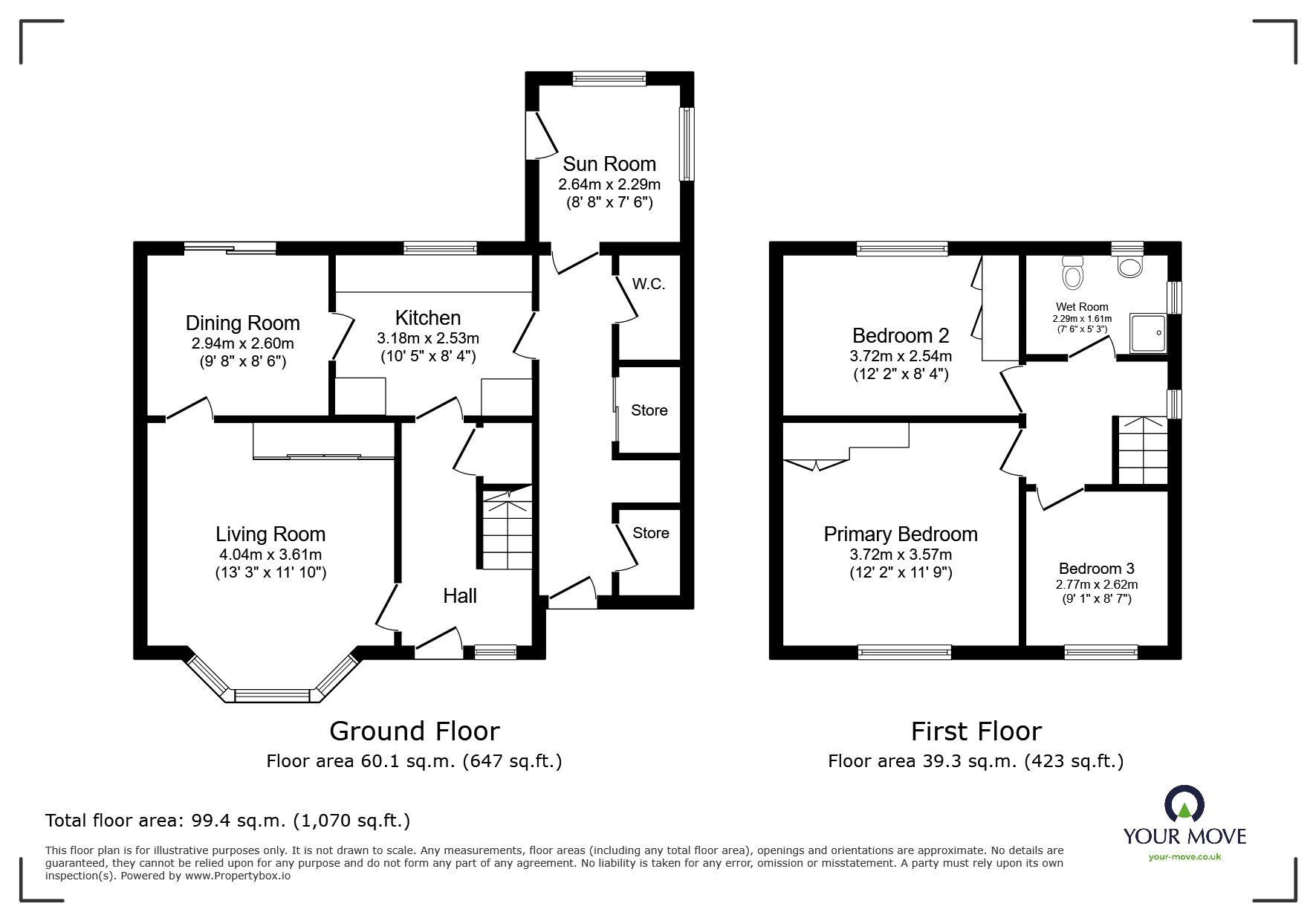 Floorplan of 3 bedroom Semi Detached House for sale, Holmacres Drive, Carlisle, Cumbria, CA1