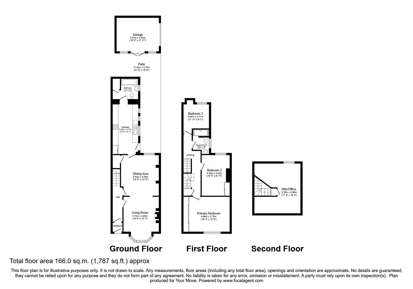 Floorplan of 3 bedroom End Terrace House for sale, Dalston Road, Carlisle, Cumbria, CA2