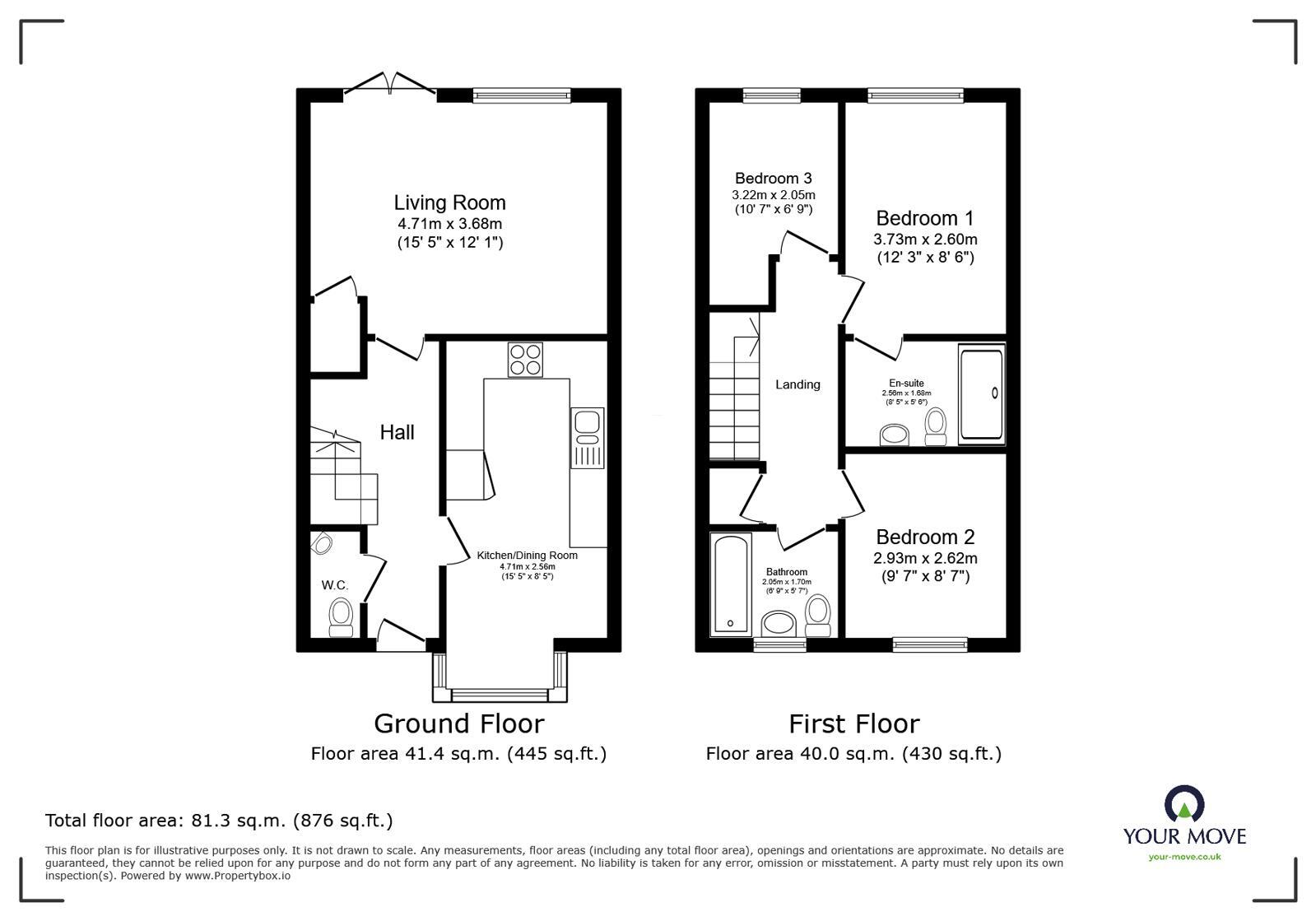 Floorplan of 3 bedroom Semi Detached House for sale, Charlton Way, Kingstown, Cumbria, CA6