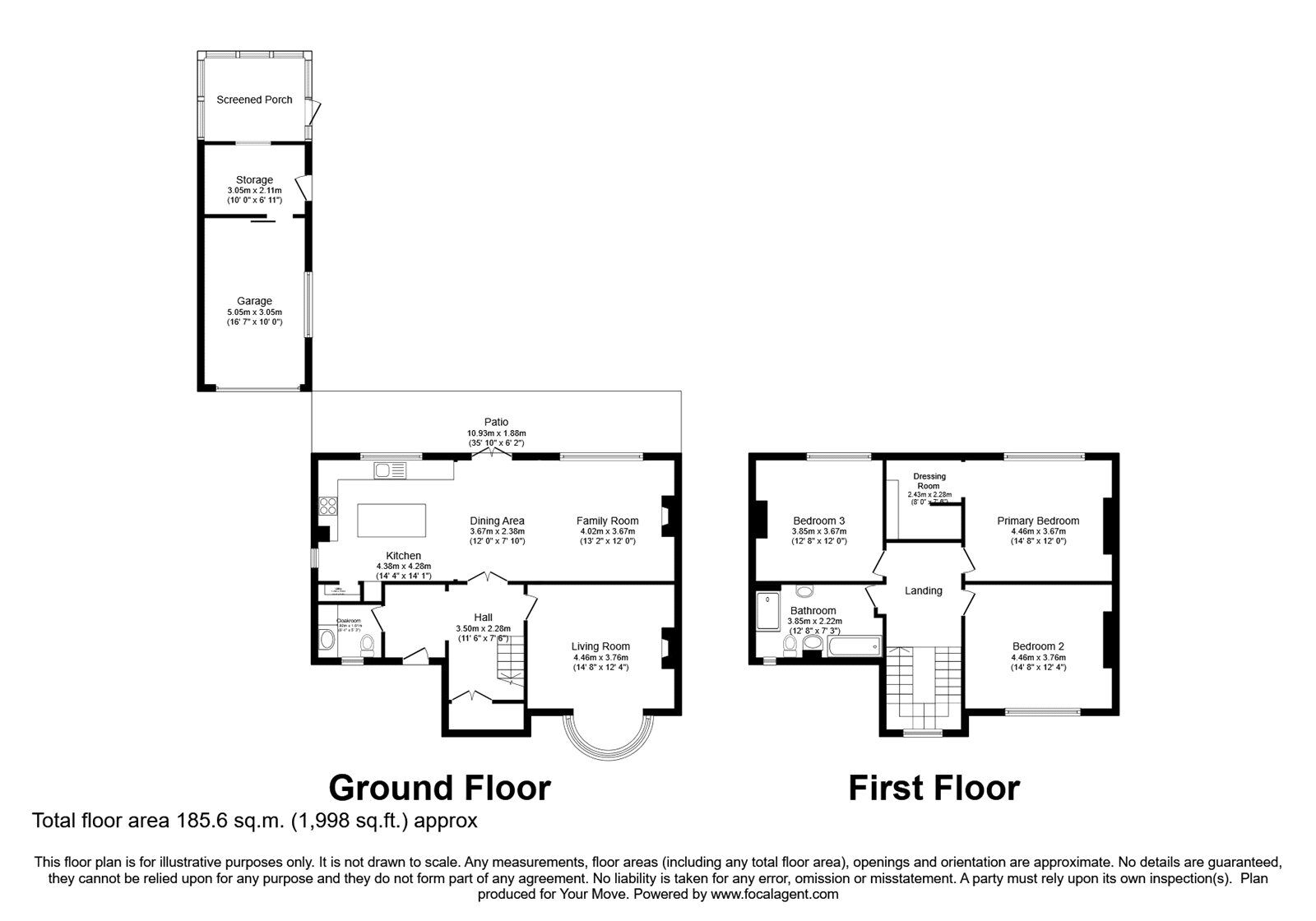 Floorplan of 3 bedroom Detached House for sale, Brampton Road, Carlisle, Cumbria, CA3