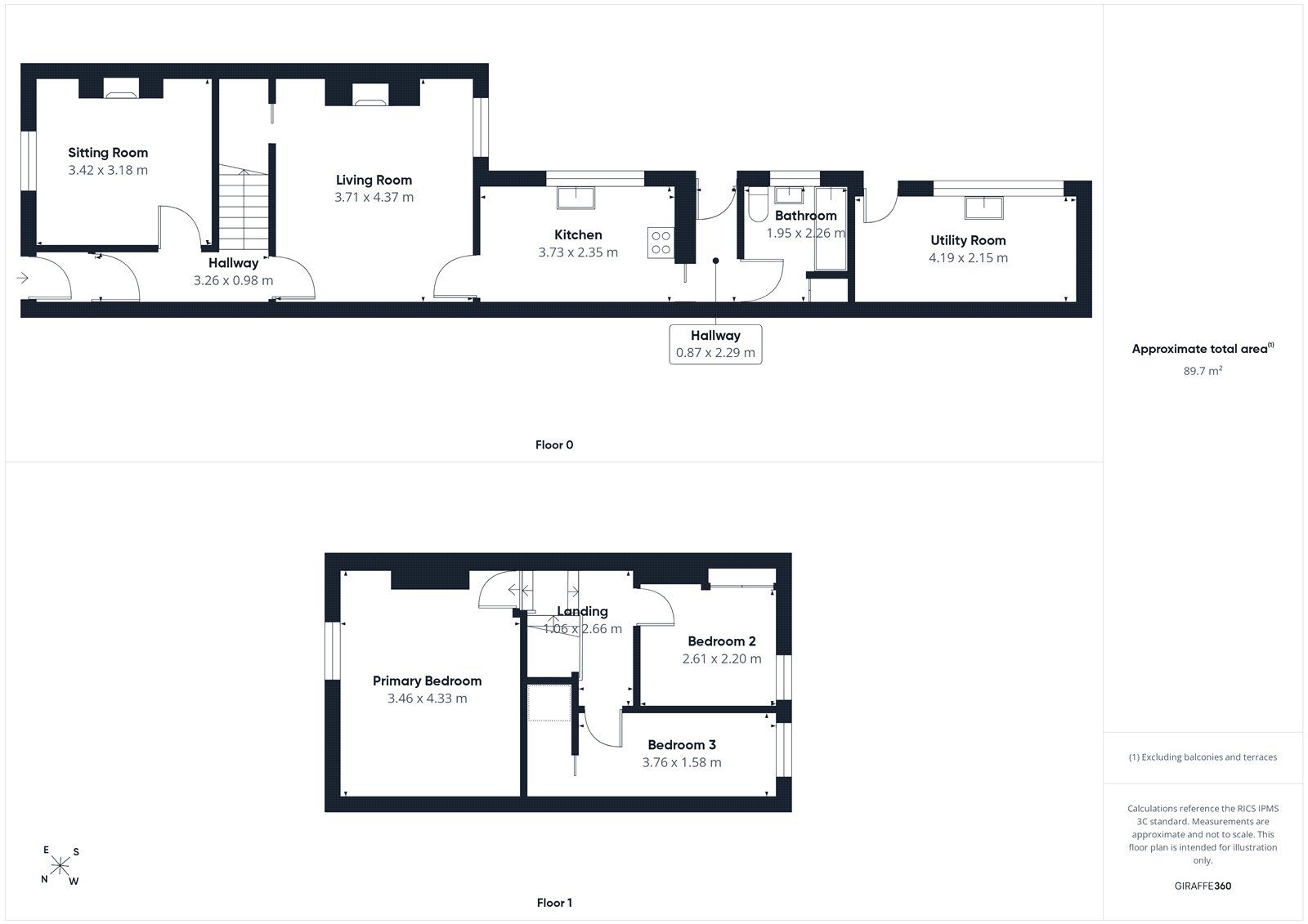 Floorplan of 3 bedroom Mid Terrace House for sale, Bowman Street, Cumbria, CA1