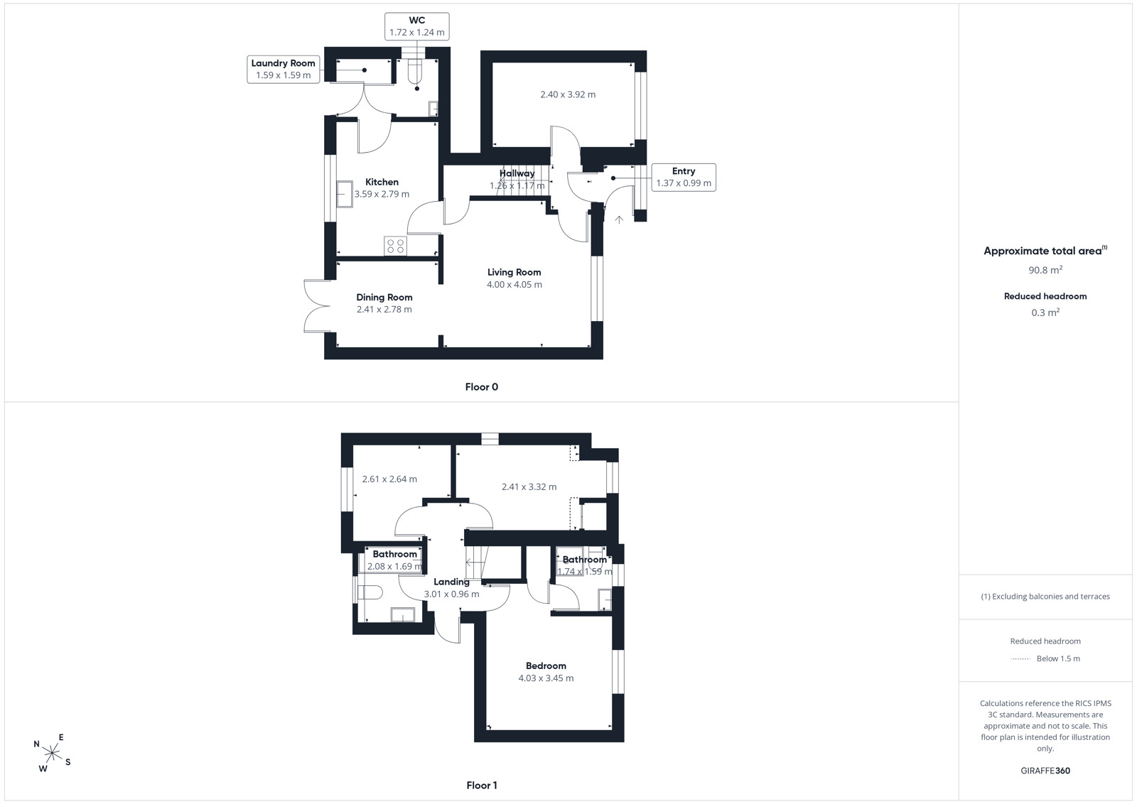 Floorplan of 4 bedroom Detached House for sale, Watermans Walk, Carlisle, Cumbria, CA1