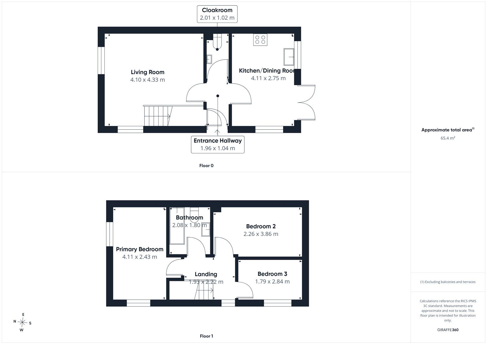 Floorplan of 3 bedroom Semi Detached House for sale, Greymoor Way, Carlisle, Cumbria, CA3