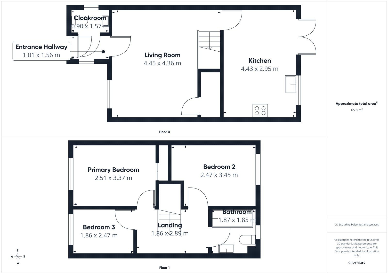 Floorplan of 3 bedroom Detached House for sale, Greymoor Way, Carlisle, Cumbria, CA3