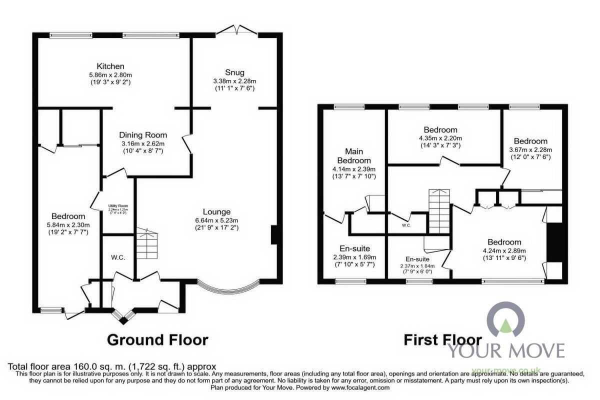 Floorplan of 5 bedroom Semi Detached House to rent, Cotswold Avenue, Chapeltown, Sheffield, S35