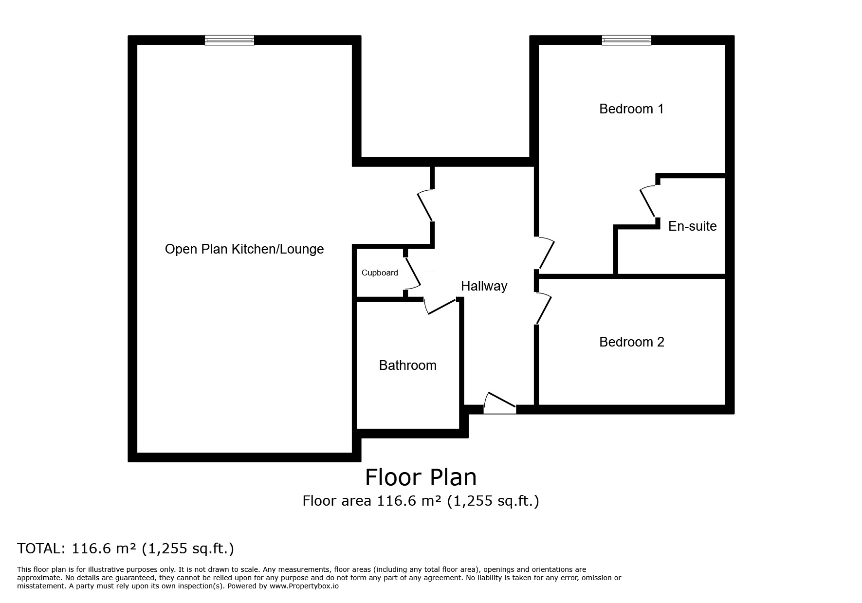 Floorplan of 2 bedroom  Flat for sale, Warren Lane, Chapeltown, South Yorkshire, S35