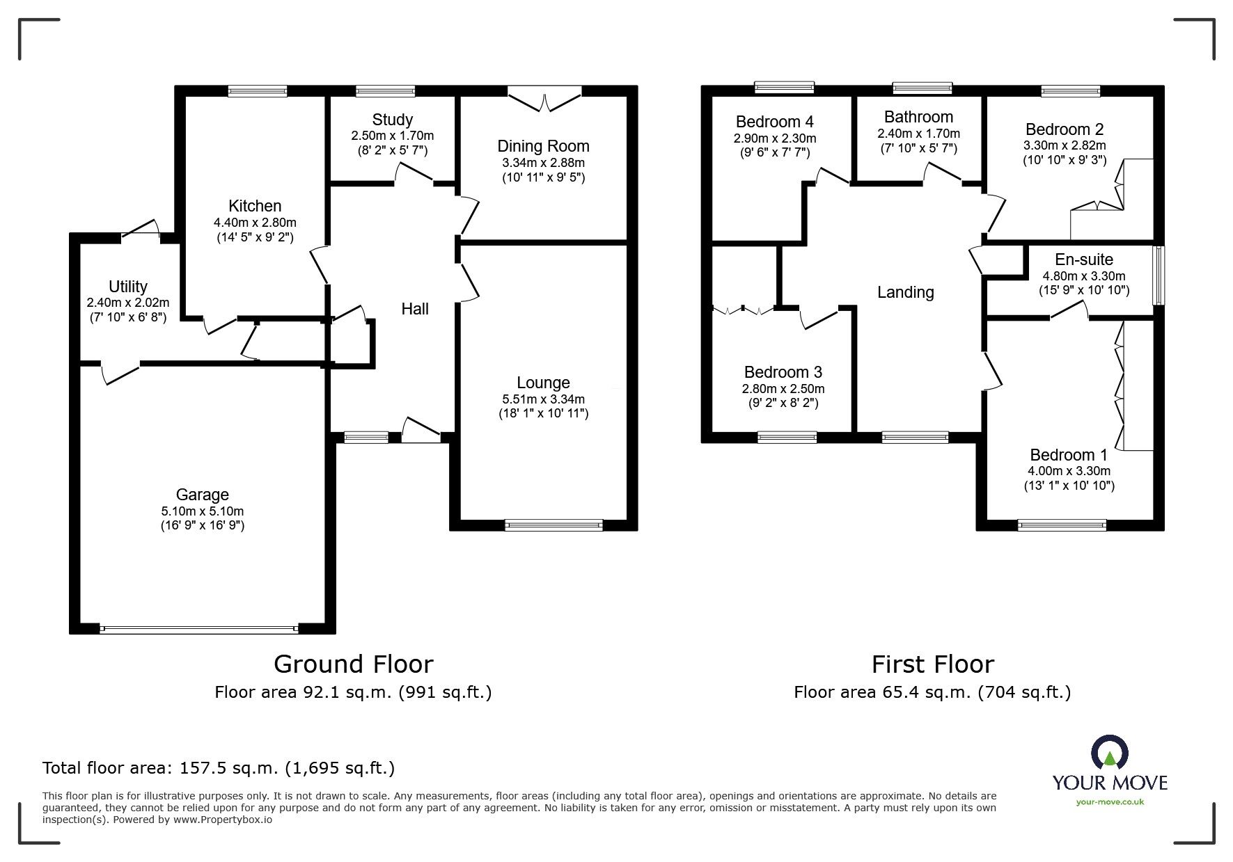Floorplan of 4 bedroom Detached House for sale, Burncross Grove, Chapeltown, South Yorkshire, S35