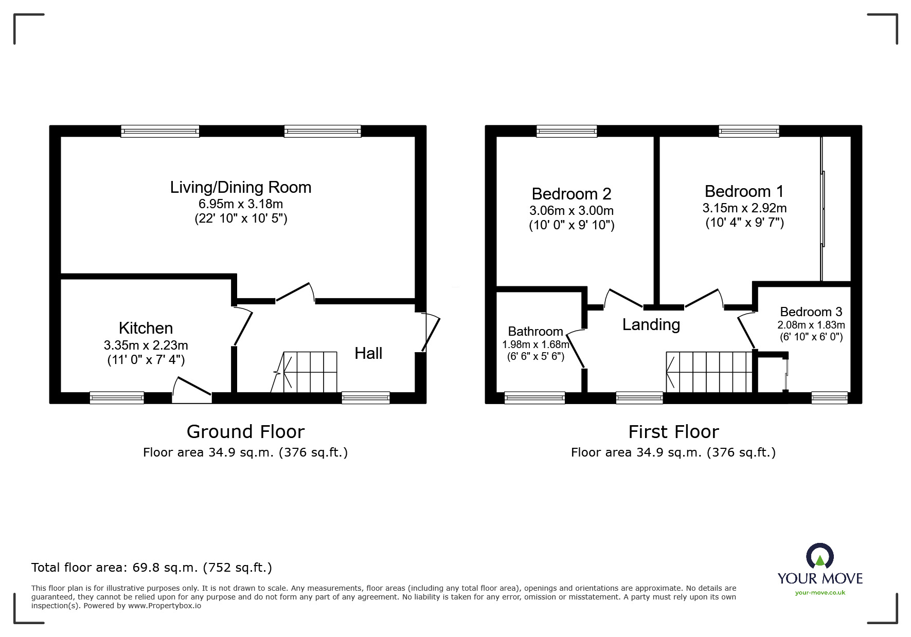 Floorplan of 3 bedroom Detached House for sale, Eyre Gardens, High Green, South Yorkshire, S35
