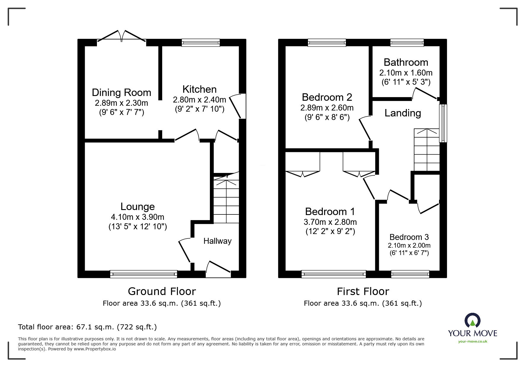 Floorplan of 3 bedroom Detached House for sale, Alney Place, Sheffield, South Yorkshire, S6