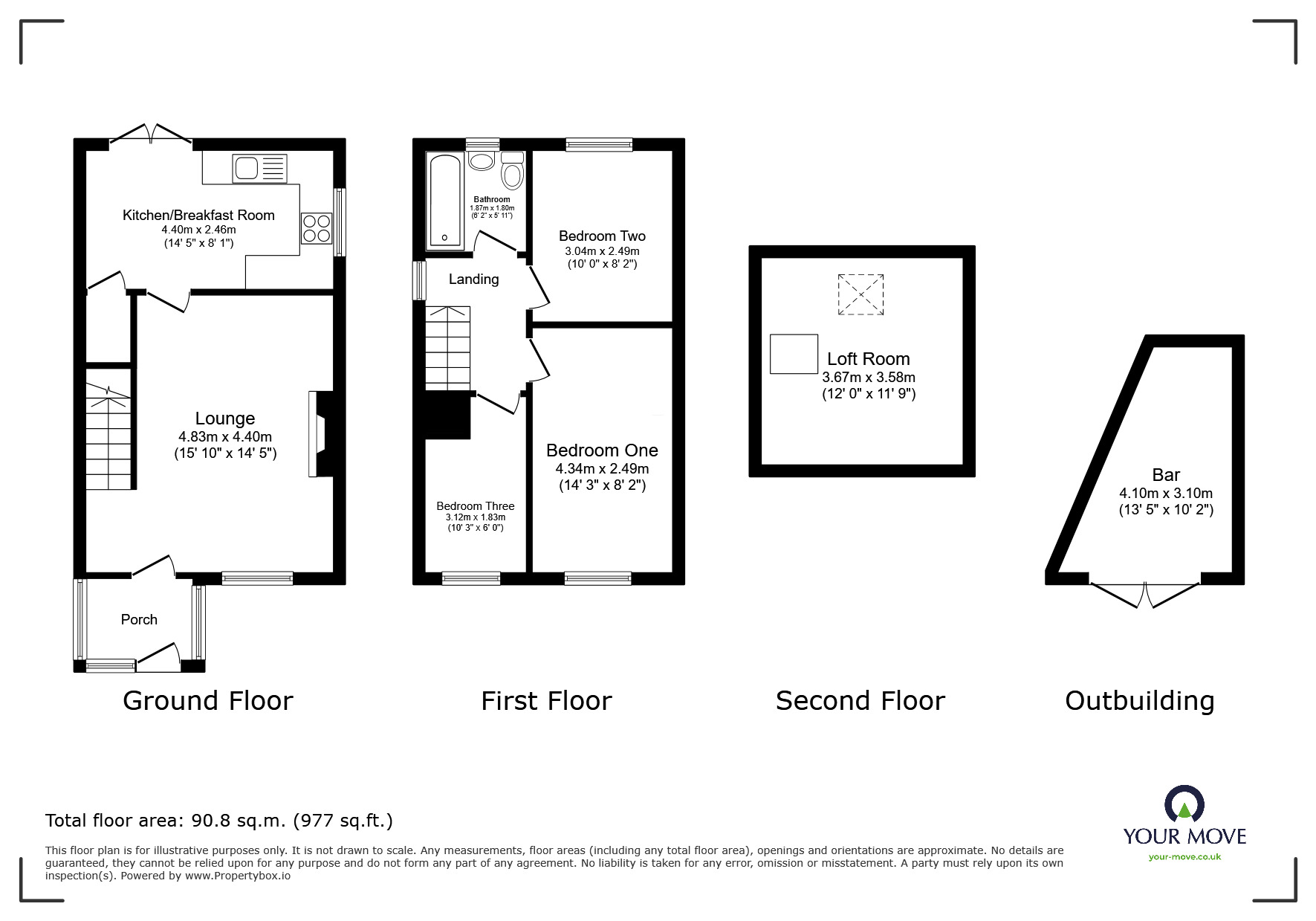 Floorplan of 3 bedroom Semi Detached House for sale, Shepley Croft, High Green, South Yorkshire, S35