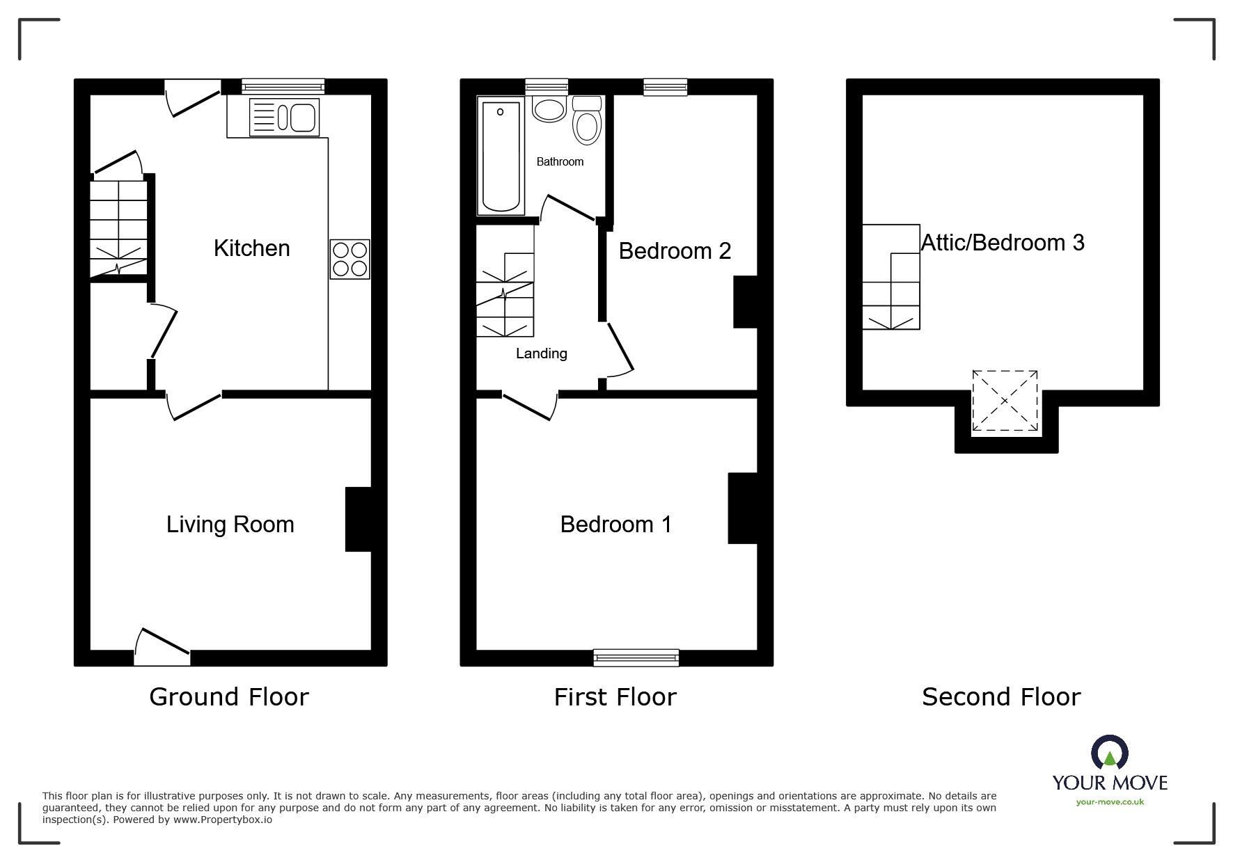 Floorplan of 3 bedroom Mid Terrace House for sale, Smith Street, Chapeltown, Sheffield, S35