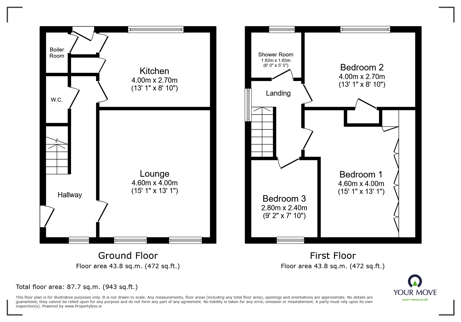 Floorplan of 3 bedroom End Terrace House for sale, Colley Avenue, Sheffield, South Yorkshire, S5