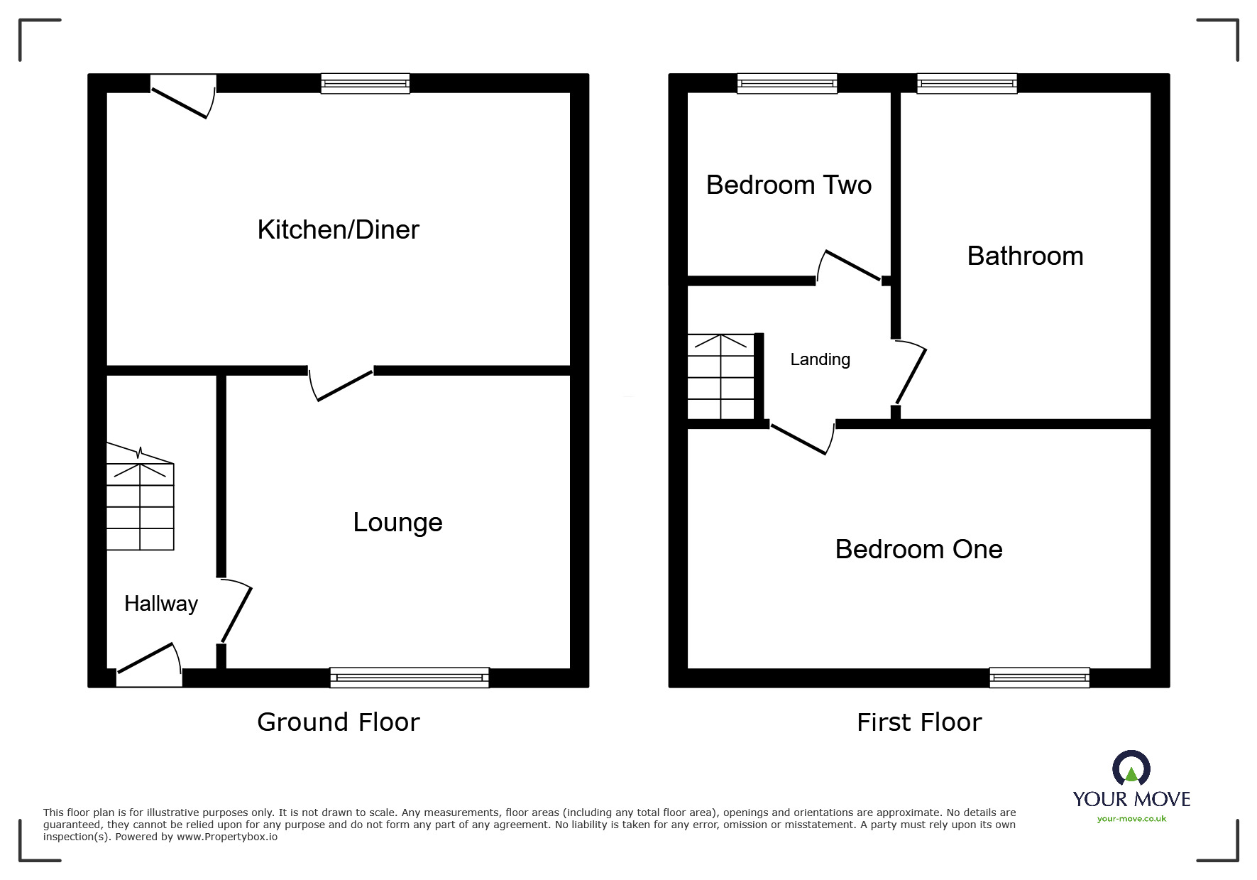 Floorplan of 2 bedroom Mid Terrace House to rent, New Street, High Green, South Yorkshire, S35