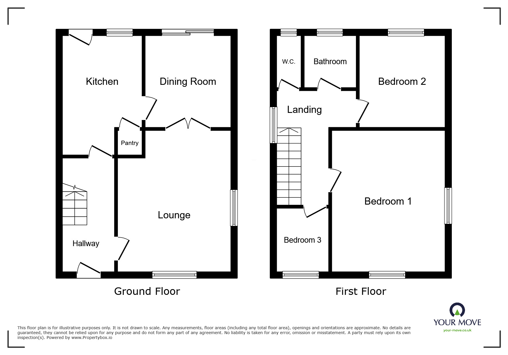 Floorplan of 3 bedroom Detached House for sale, Cricket View Road, Harley, South Yorkshire, S62