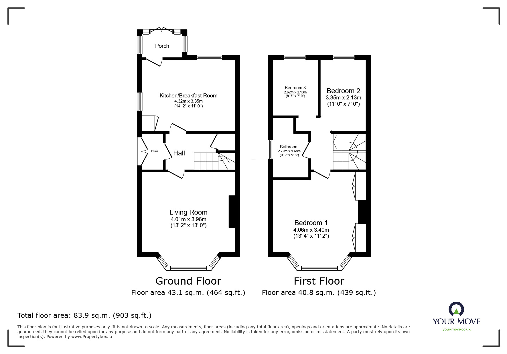 Floorplan of 3 bedroom Semi Detached House for sale, Potter Hill Lane, High Green, Sheffield, S35