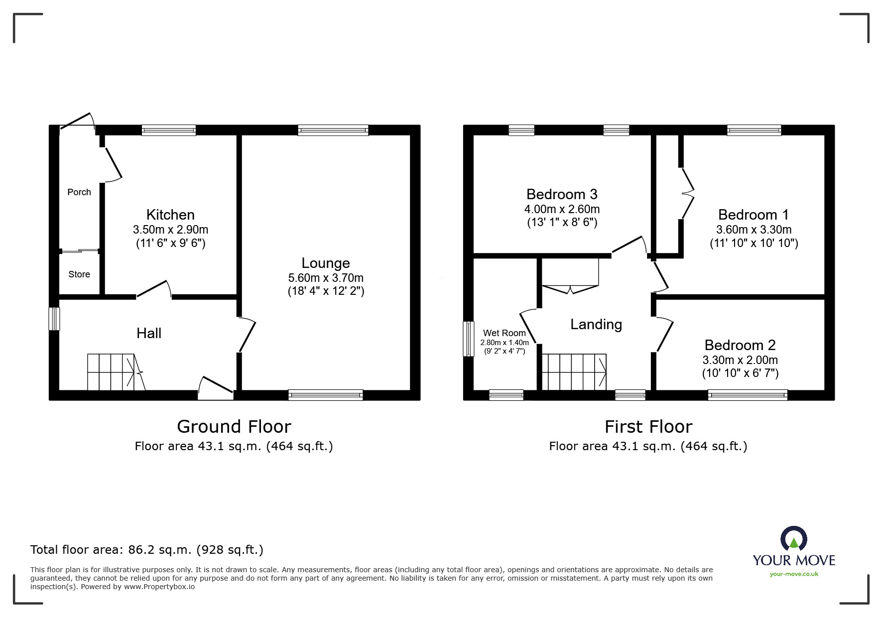Floorplan of 3 bedroom Semi Detached House for sale, Turie Crescent, Sheffield, S5